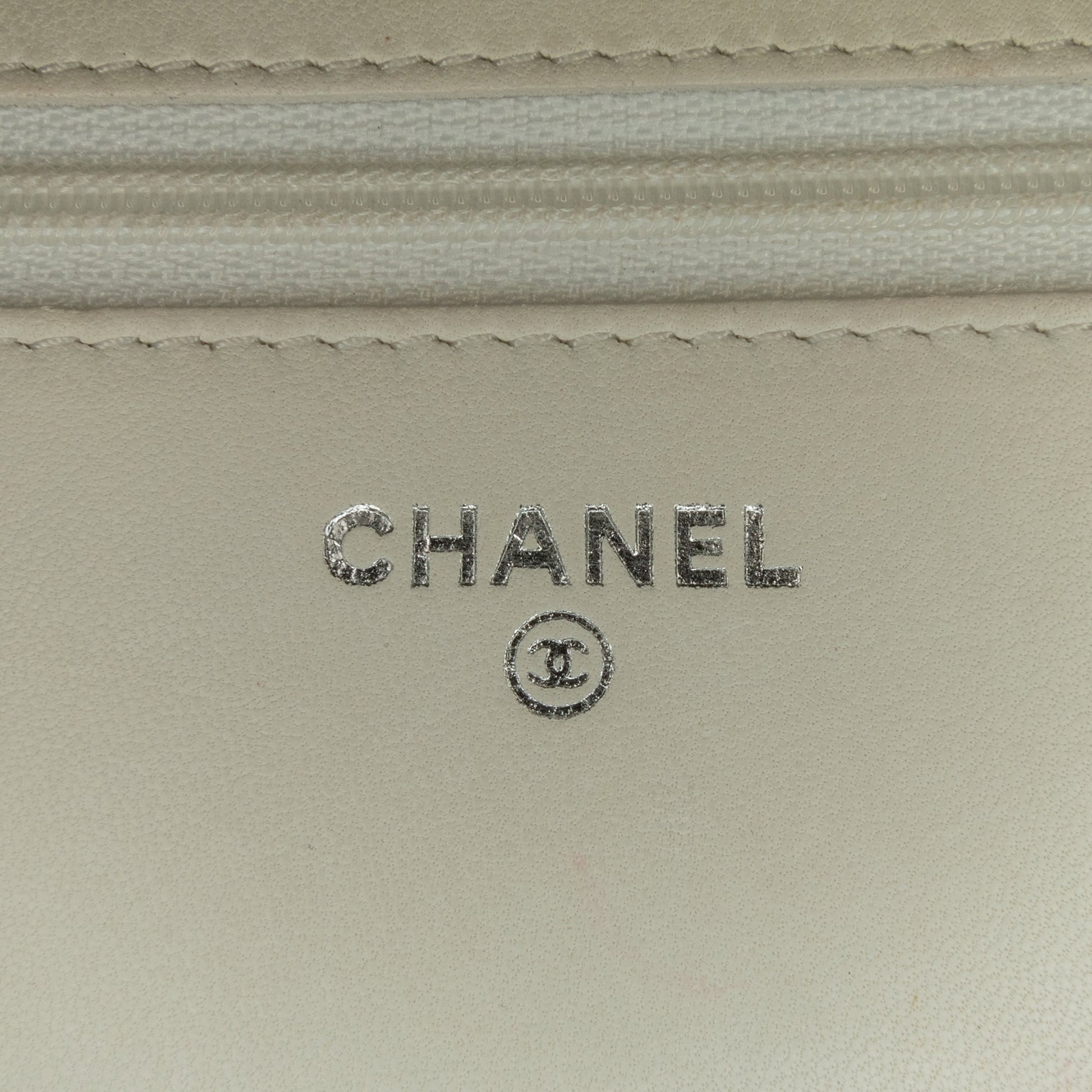 Chanel CC Coated Tweed Wallet On Chain