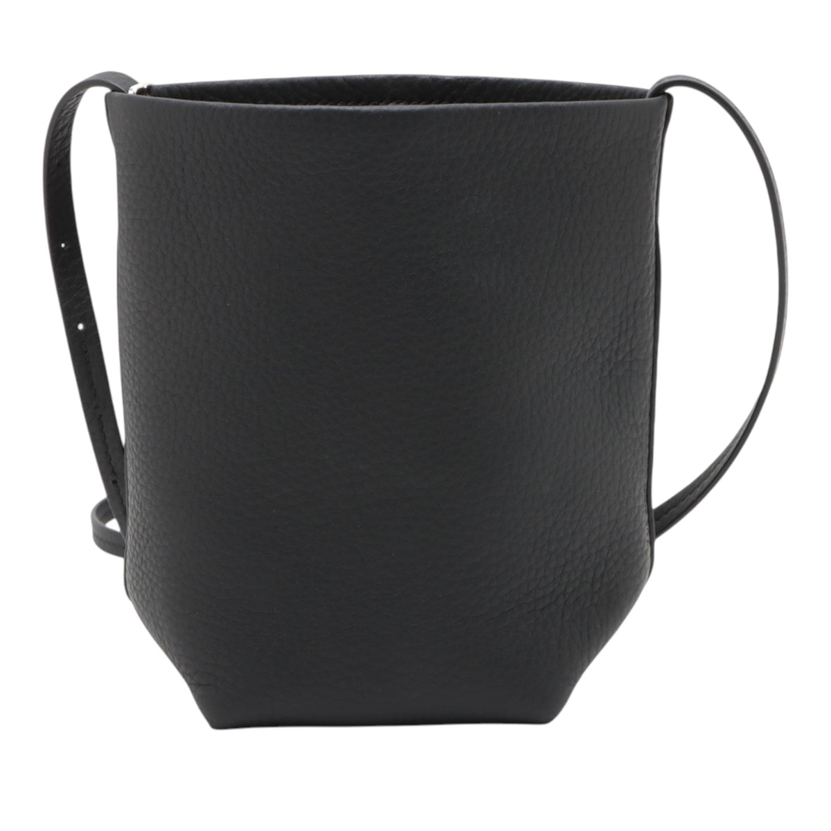 The Row Leather Park Crossbody — Black
