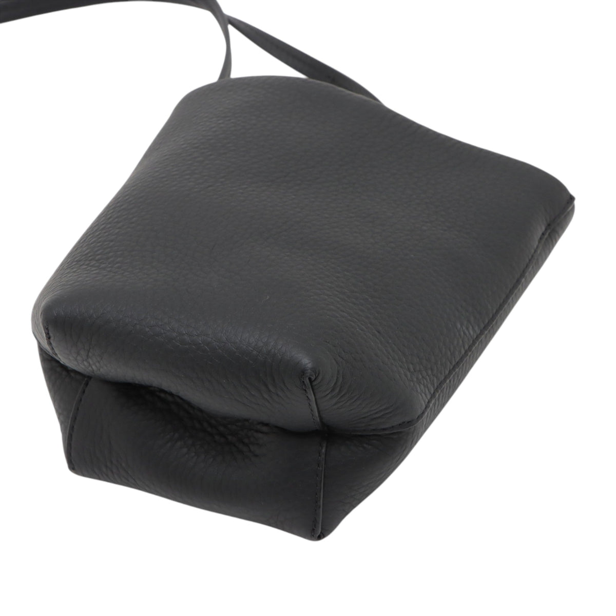 The Row Leather Park Crossbody — Black