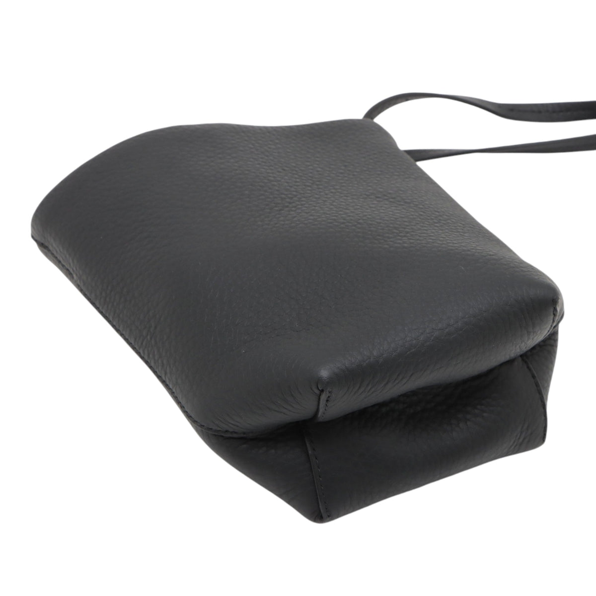 The Row Leather Park Crossbody — Black