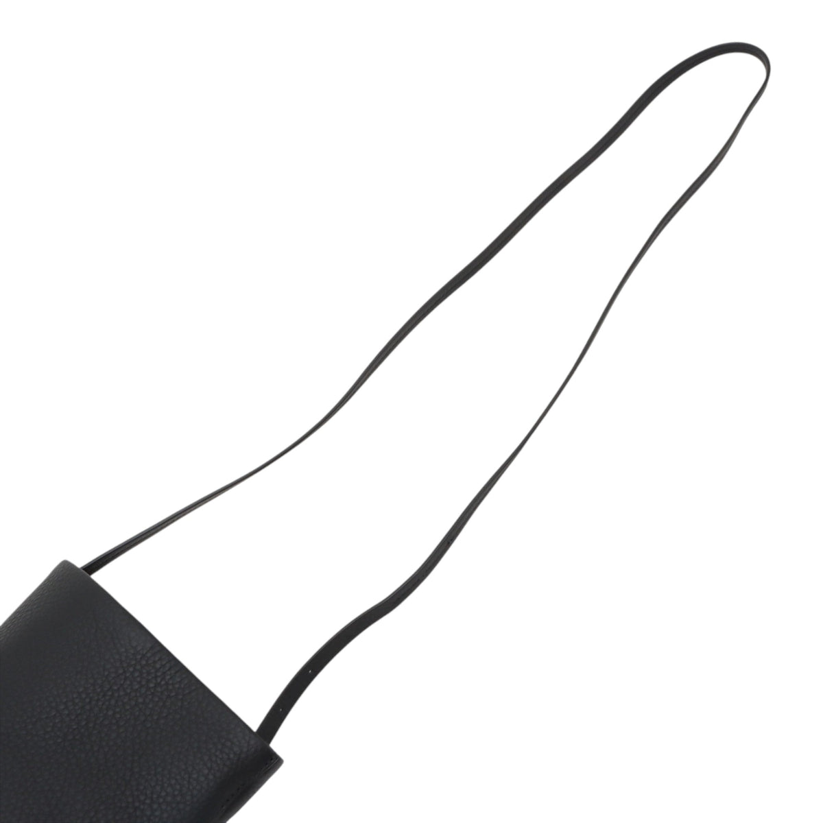 The Row Leather Park Crossbody — Black