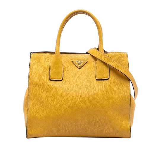 Prada Vitello Daino Open Convertible Tote