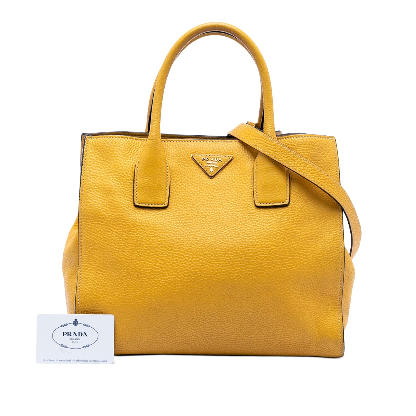 Prada Vitello Daino Open Convertible Tote