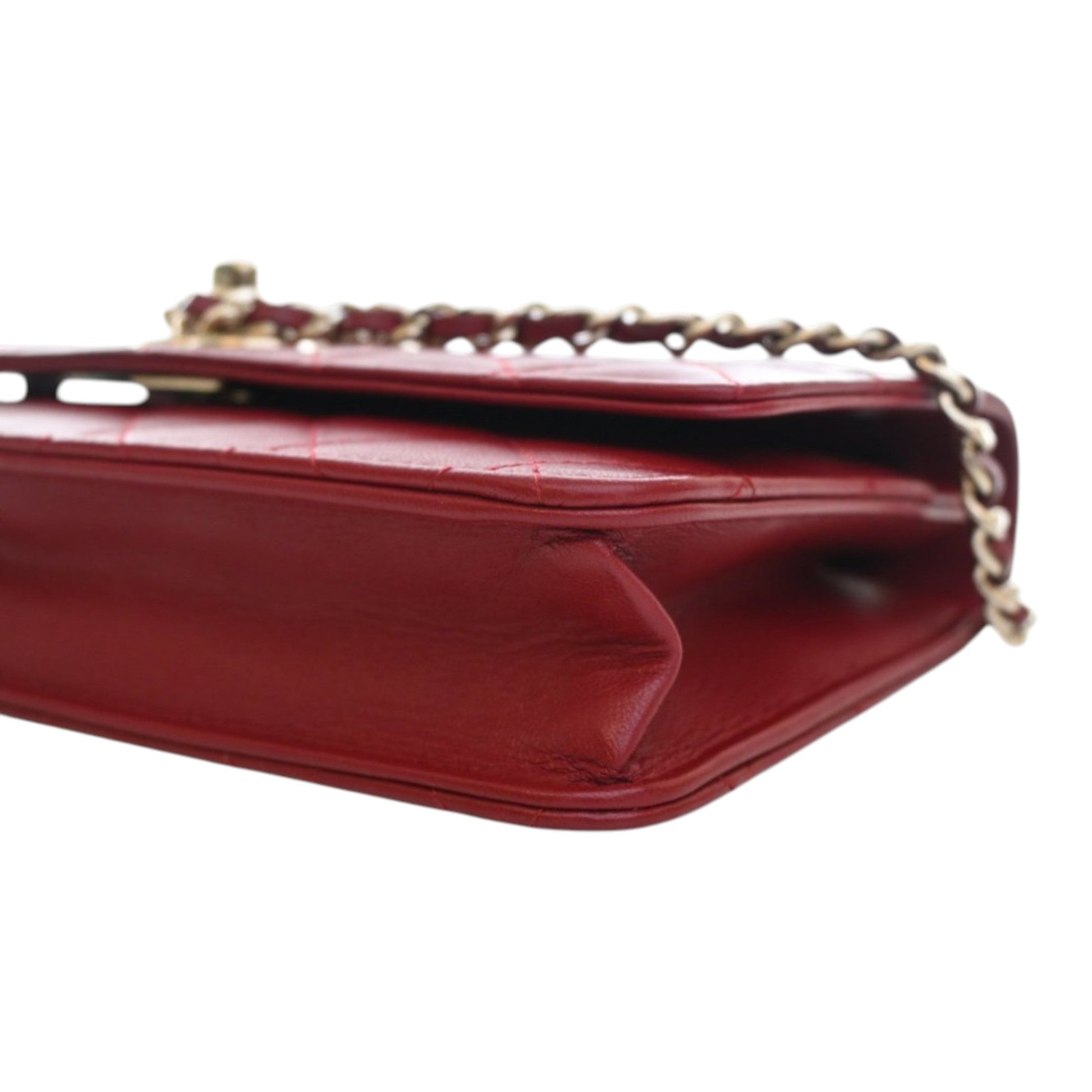 Quilted Lambskin Trendy CC Wallet On Chain