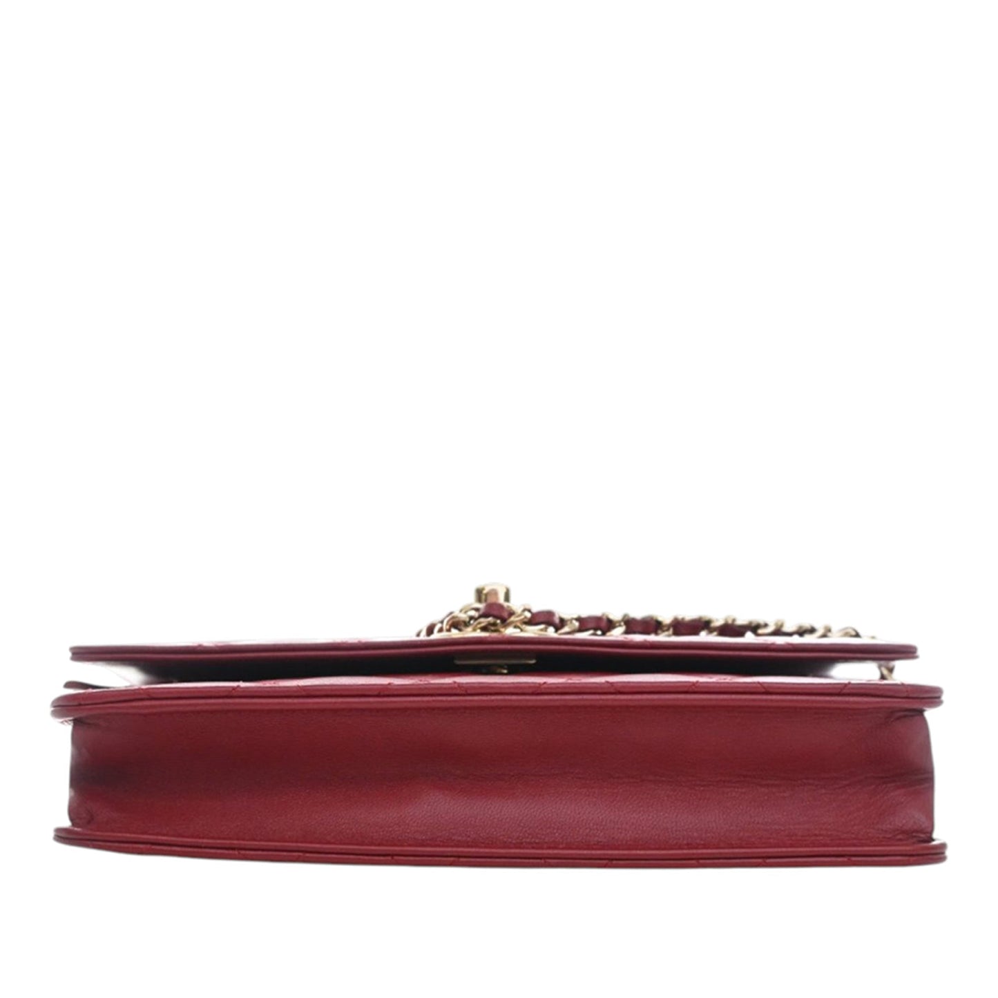 Quilted Lambskin Trendy CC Wallet On Chain