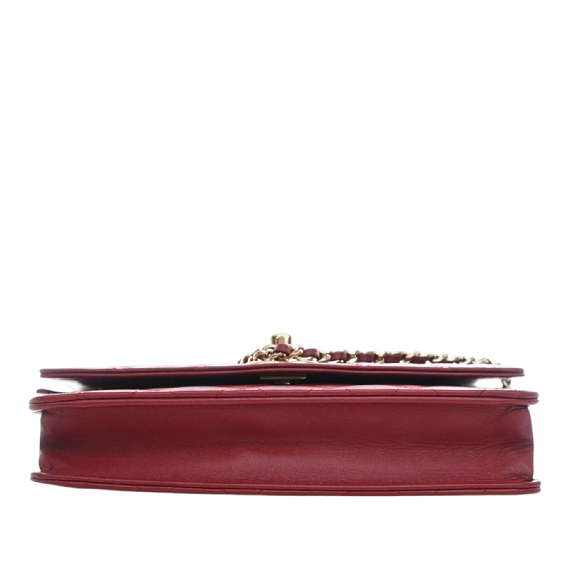 Quilted Lambskin Trendy CC Wallet On Chain