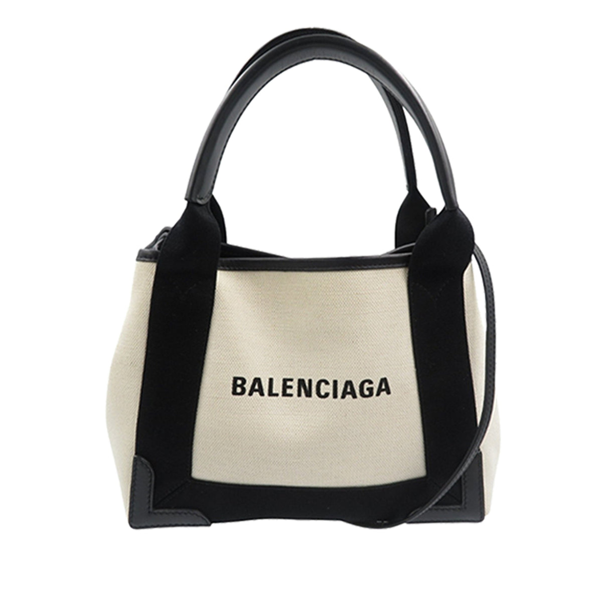 Balenciaga Canvas Navy Cabas XS
