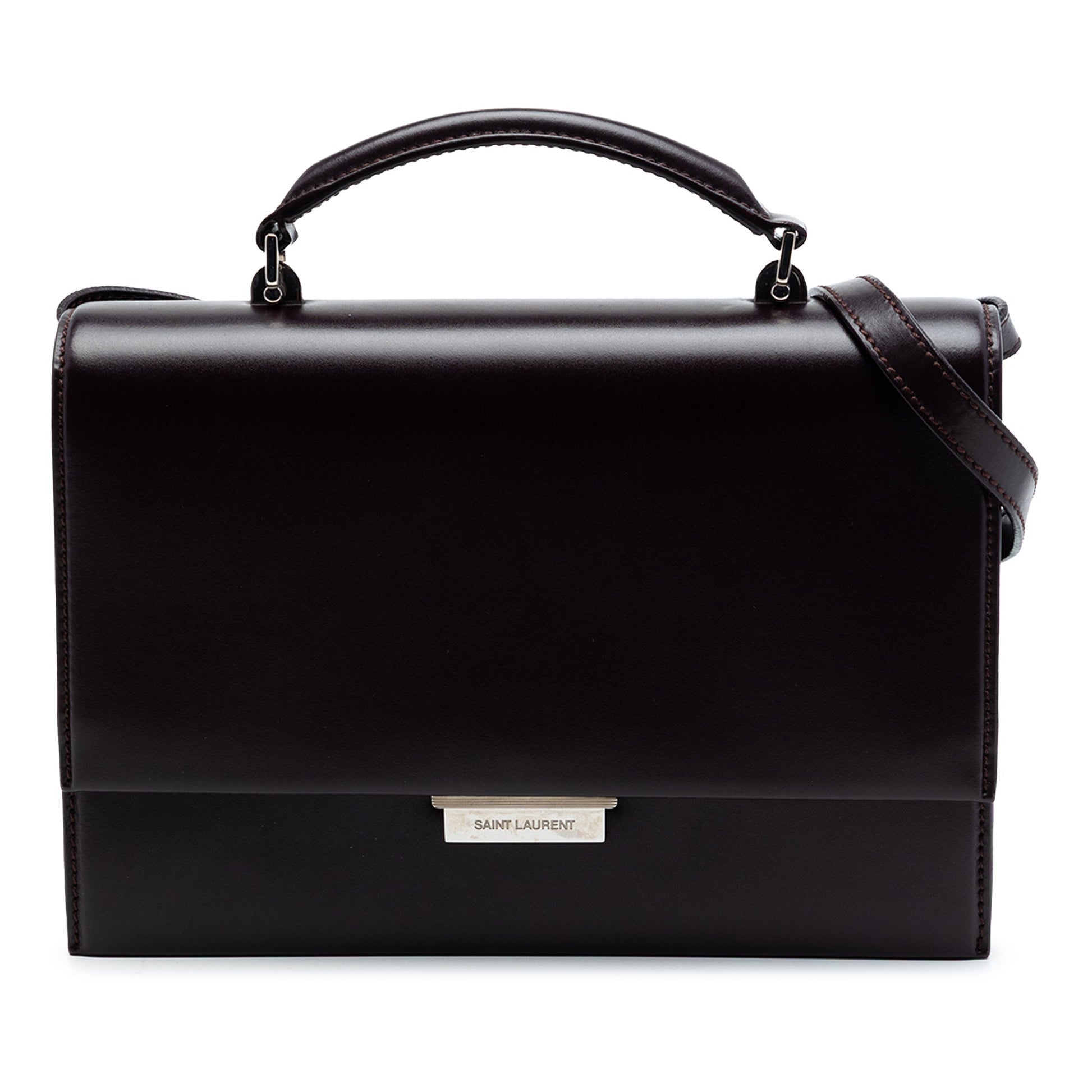 Saint Laurent Leather Babylone Top Handle Bag