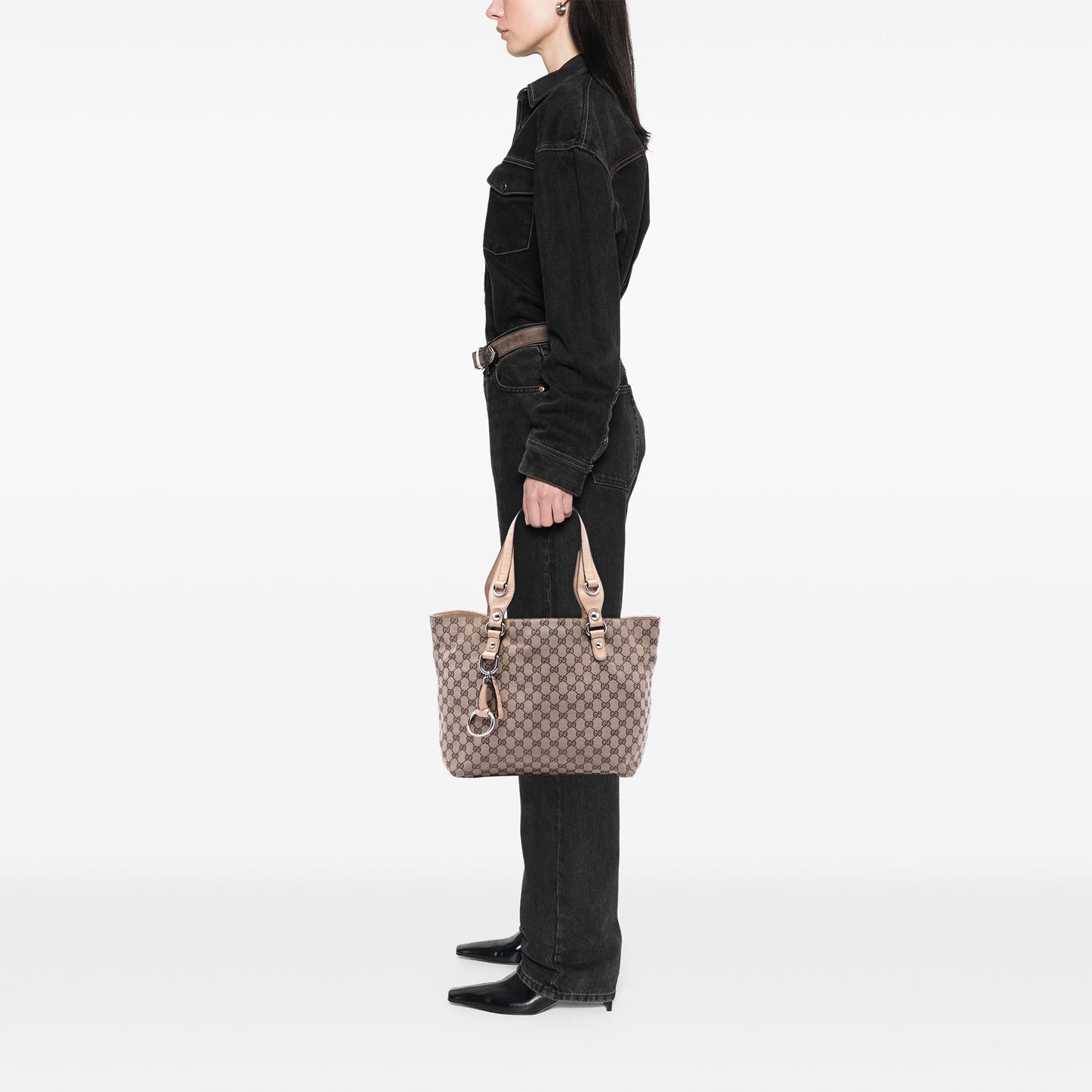 Gucci GG Canvas Icon Bit Tote