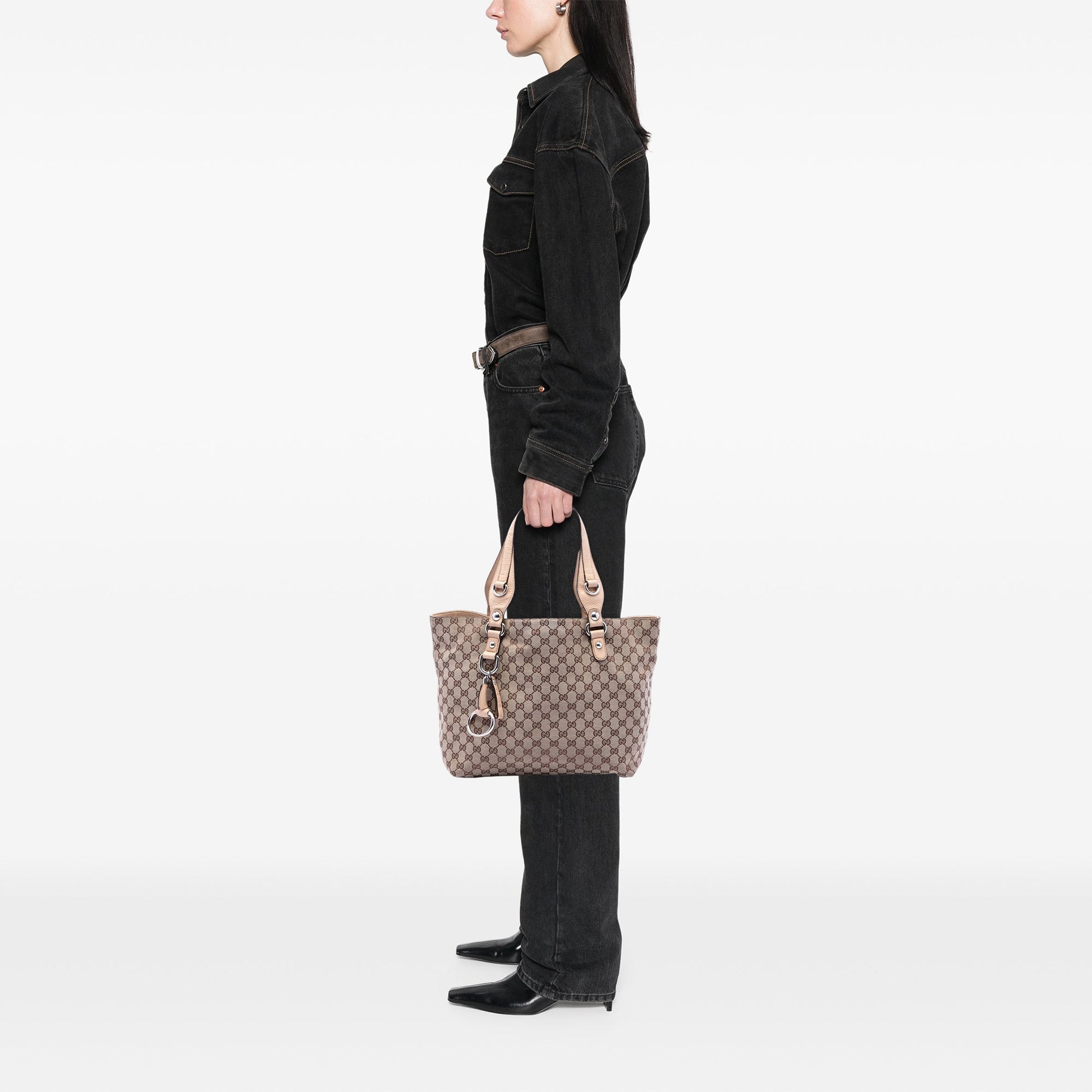 Gucci GG Canvas Icon Bit Tote