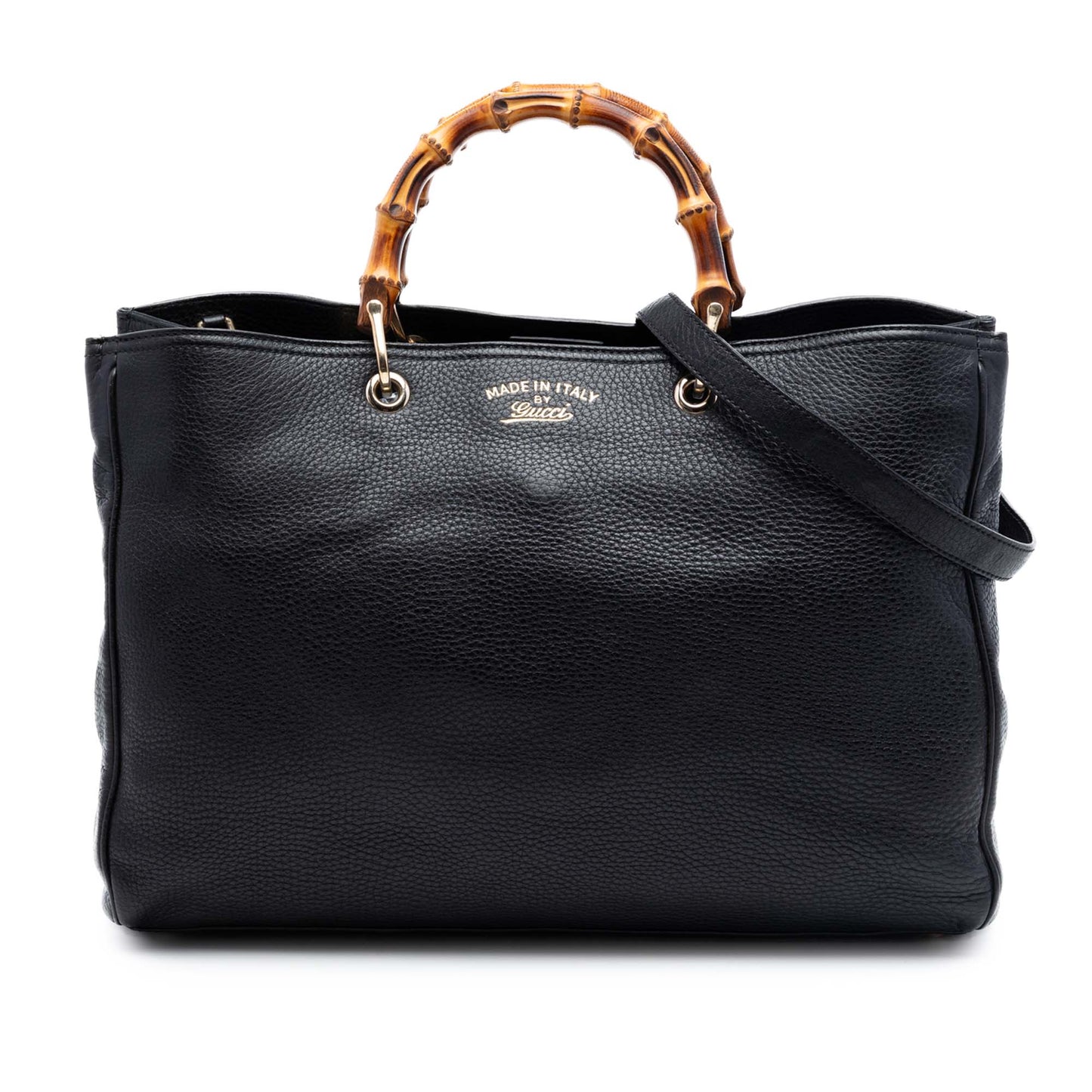 Gucci Large Calfskin Bamboo Shopper Satchel