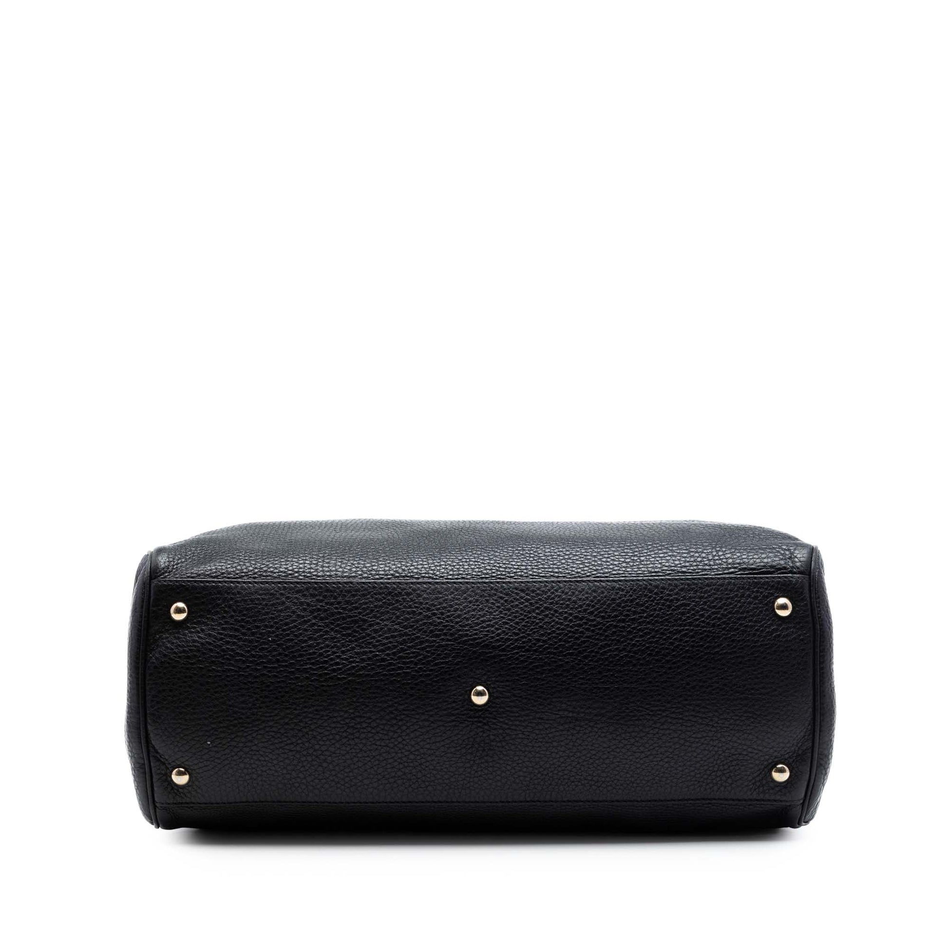 Gucci Large Calfskin Bamboo Shopper Satchel