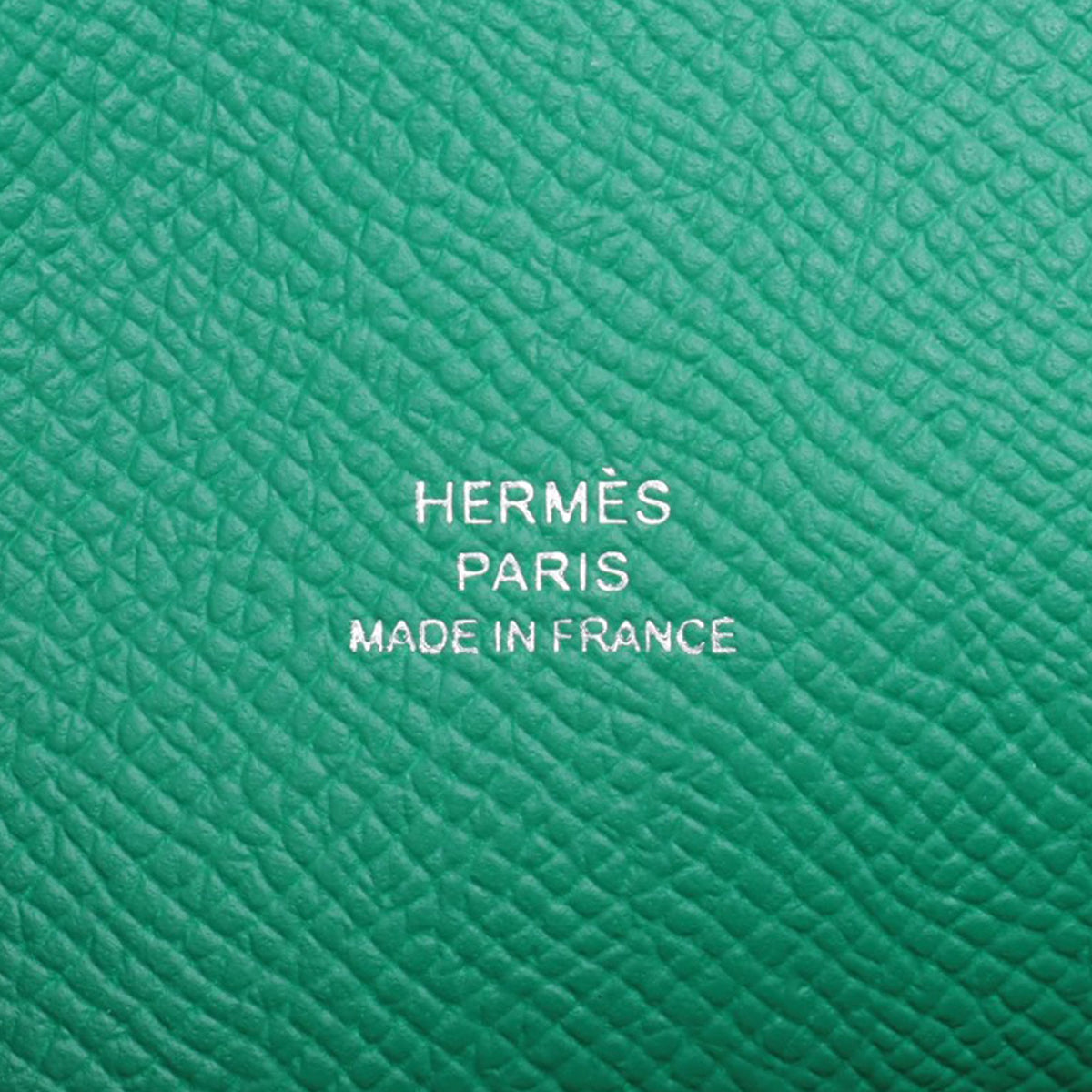Hermès Epsom Hermesnap Wallet On Strap — Green