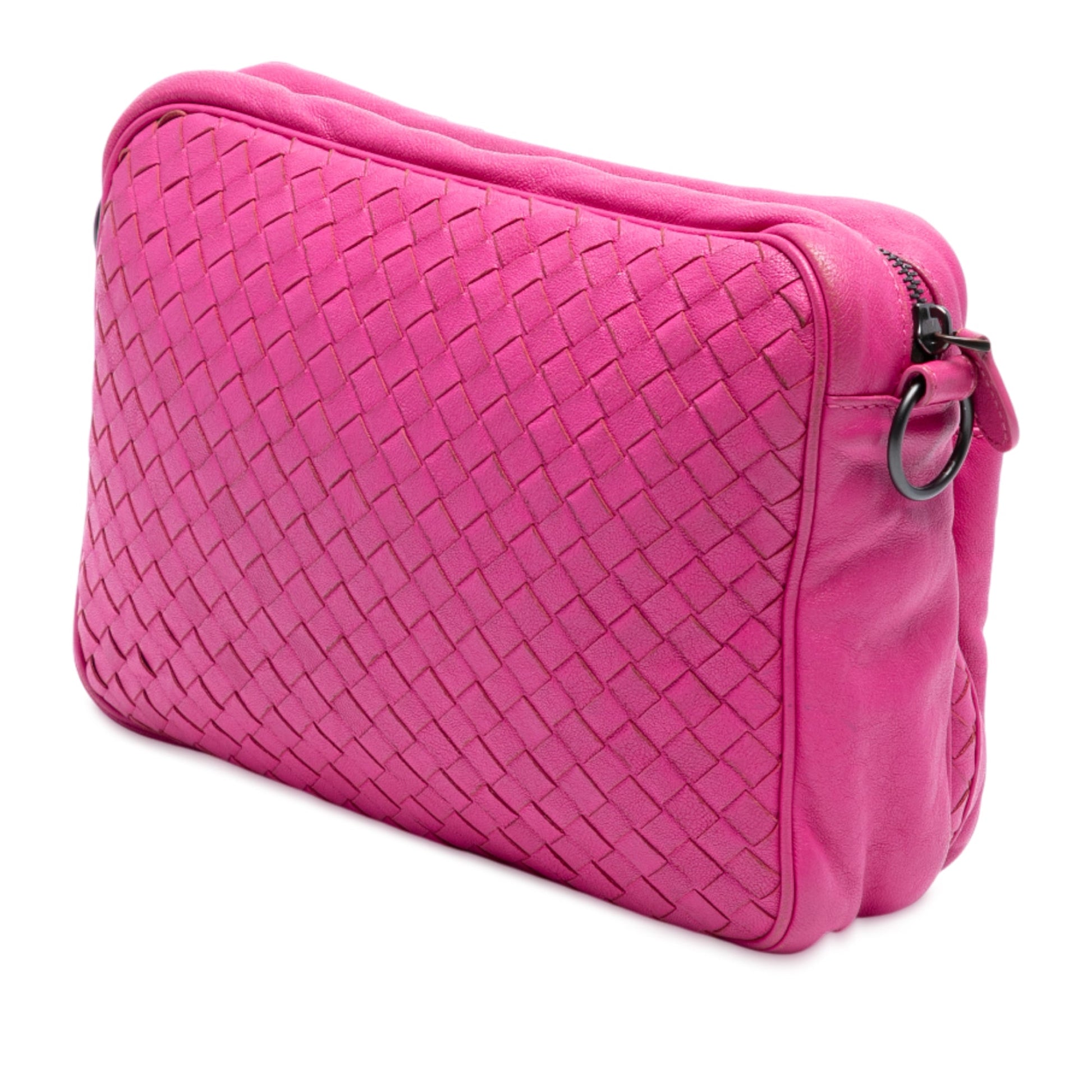Bottega Veneta Nappa Intrecciato Front Pocket Messenger Bag