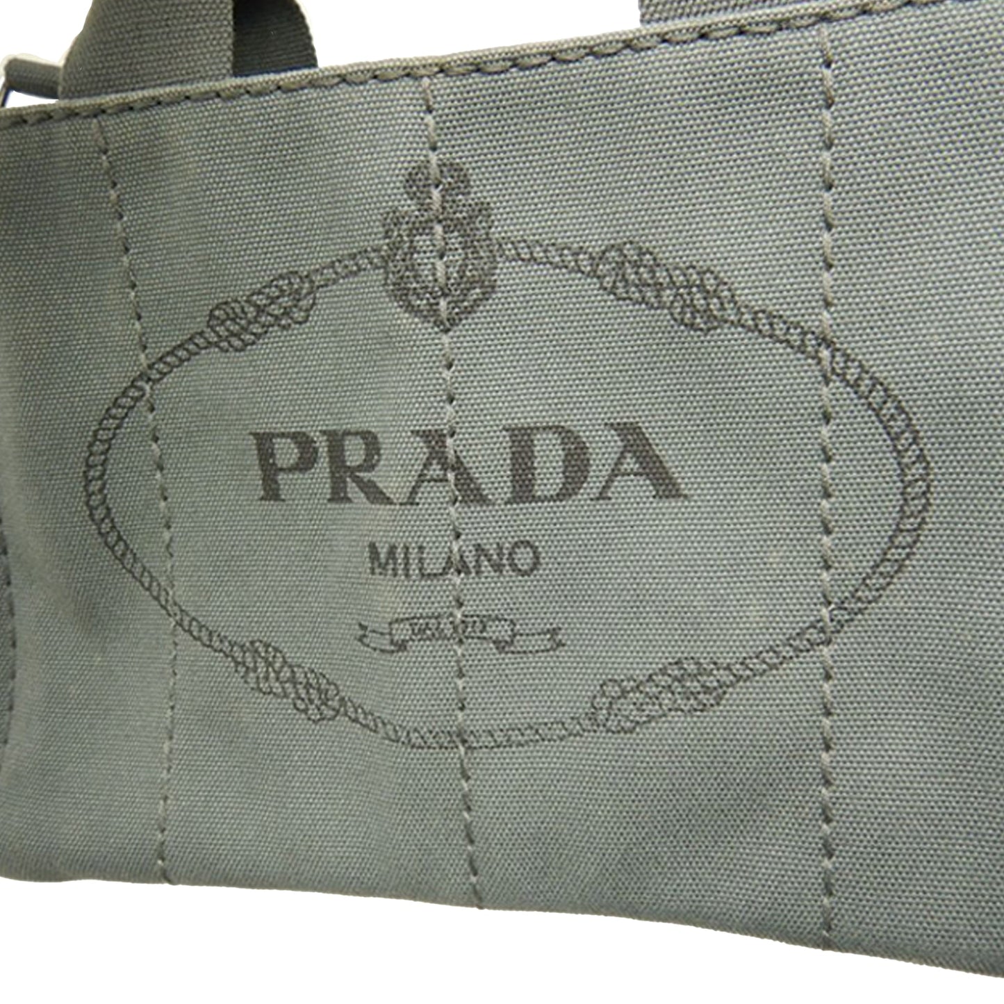 Prada Small Canvas Canapa Logo Satchel