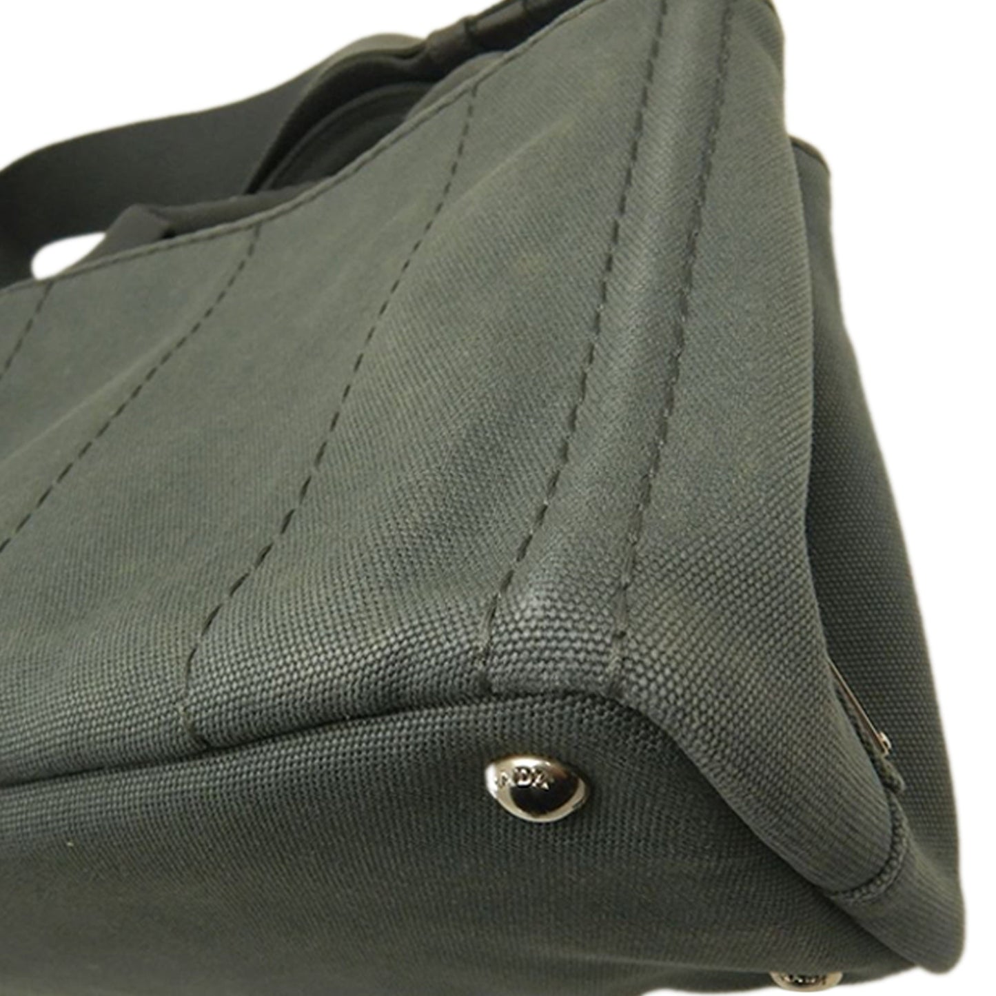 Prada Small Canvas Canapa Logo Satchel
