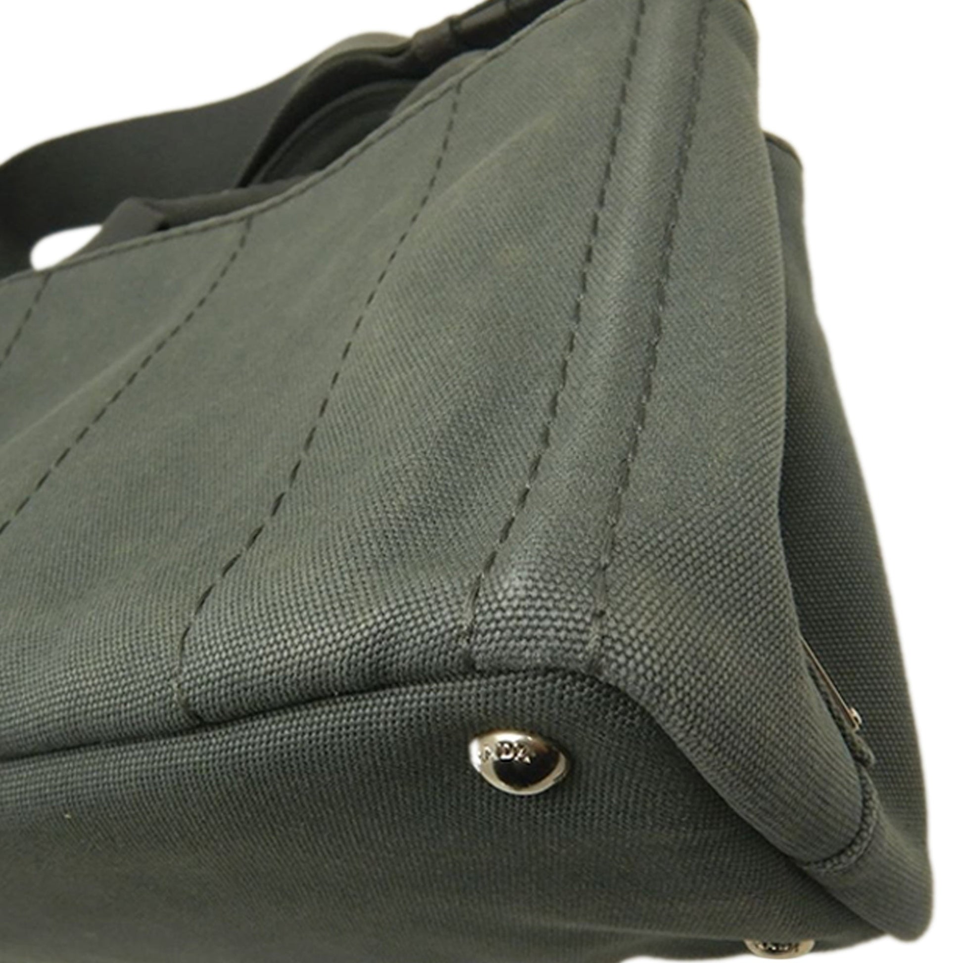 Prada Small Canvas Canapa Logo Satchel
