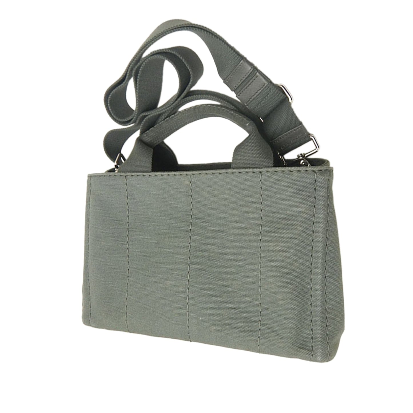 Prada Small Canvas Canapa Logo Satchel