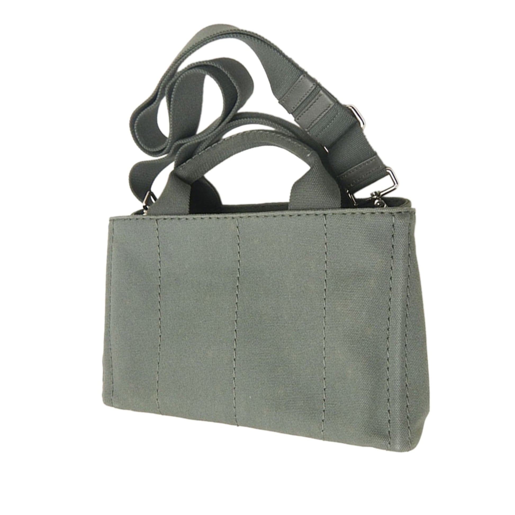 Prada Small Canvas Canapa Logo Satchel