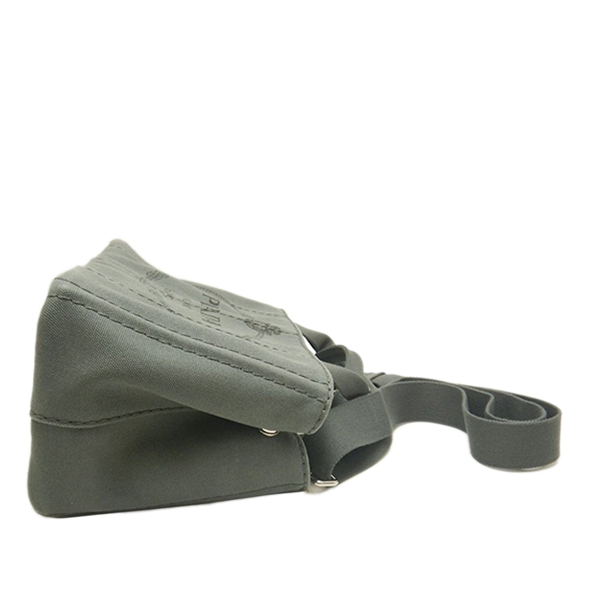 Prada Small Canvas Canapa Logo Satchel