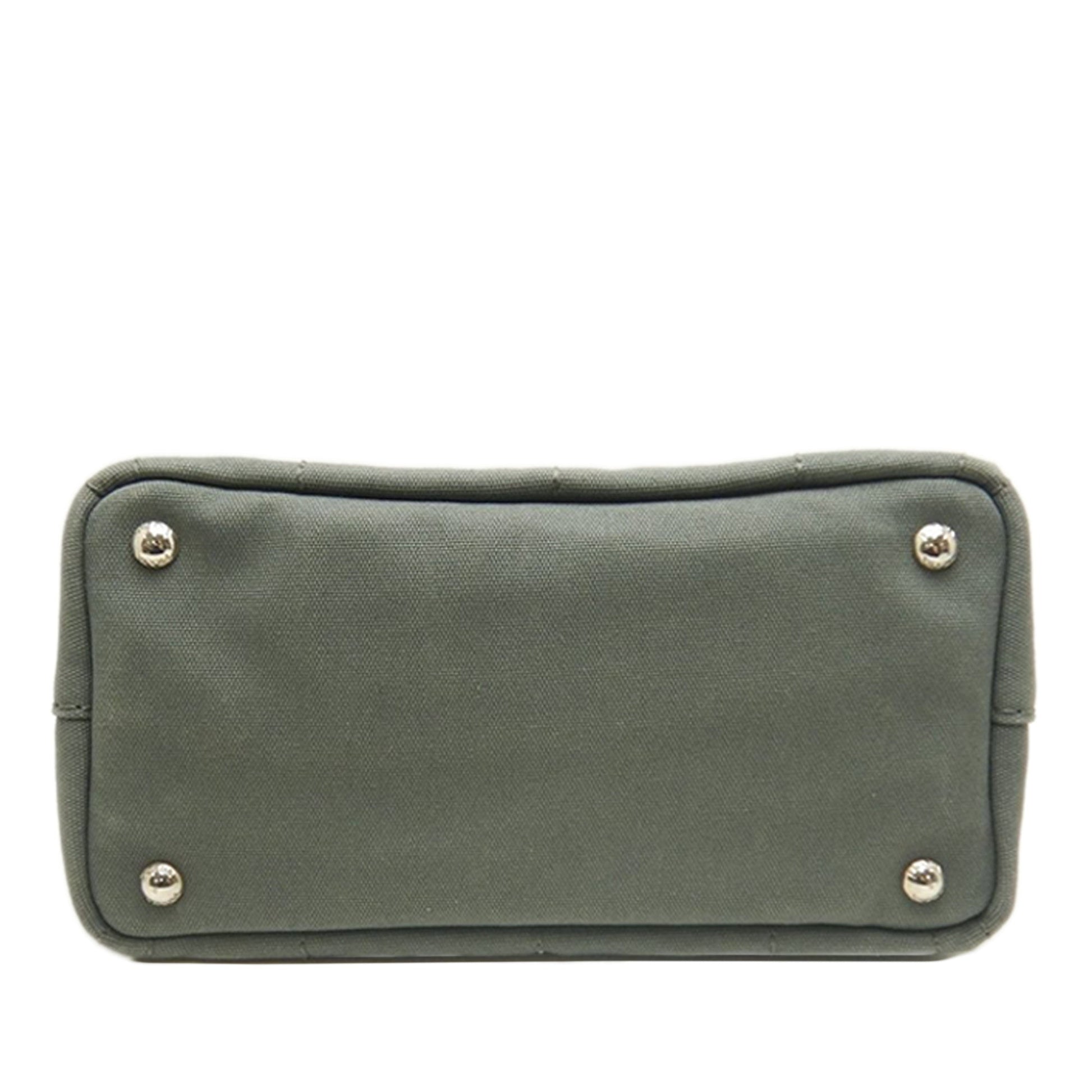 Prada Small Canvas Canapa Logo Satchel