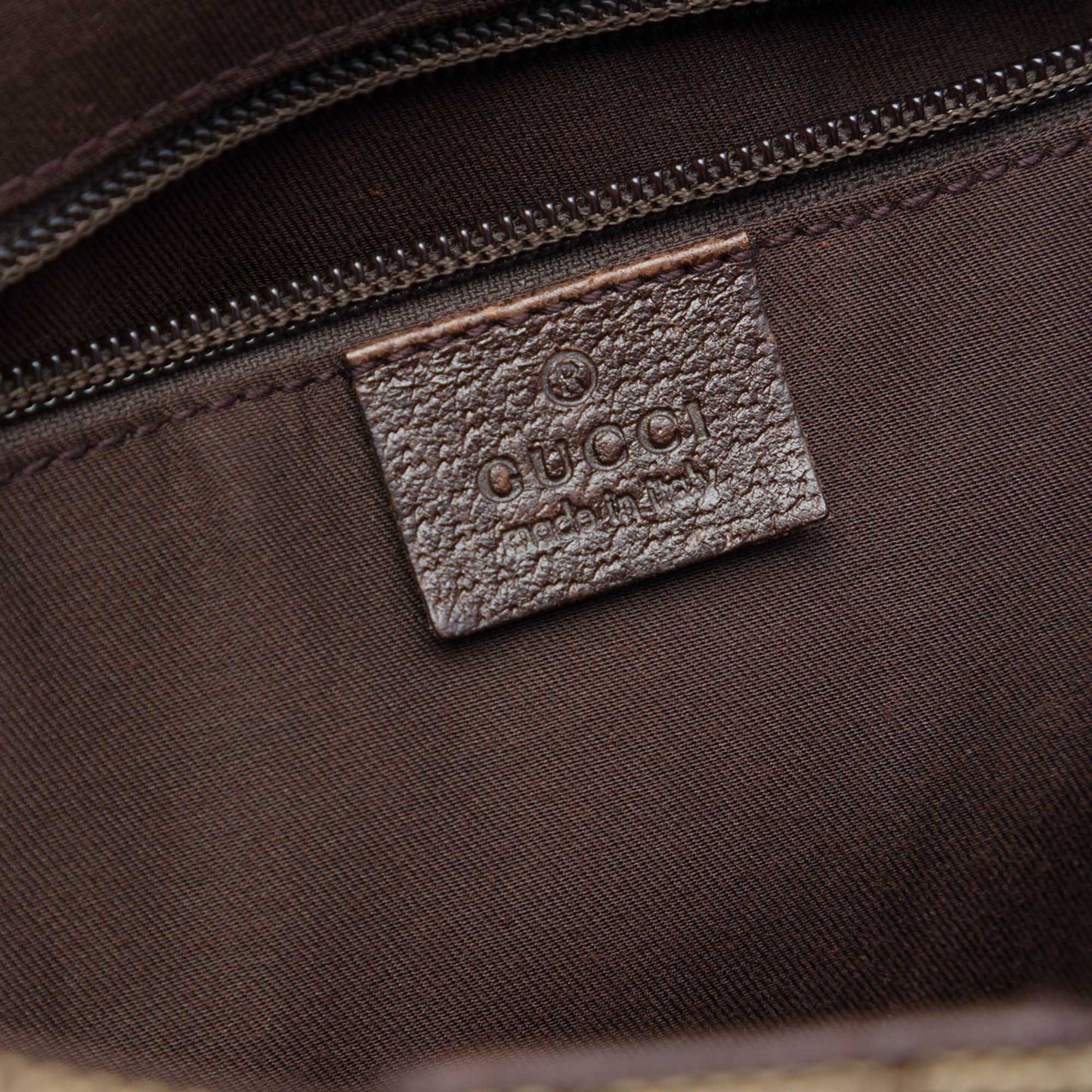 Gucci GG Canvas Web Double Pockets Tote
