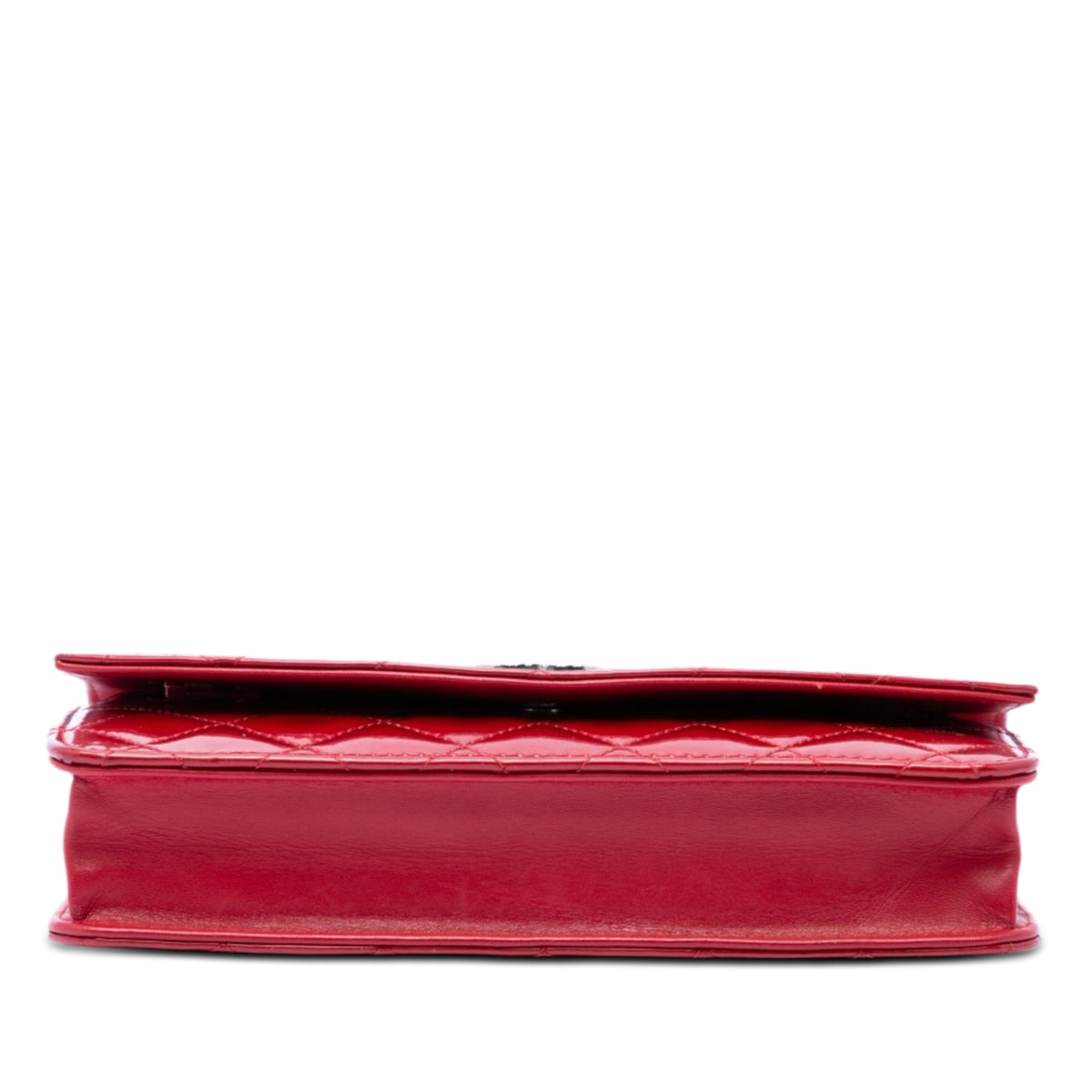 Chanel CC Quilted Patent Brilliant Wallet On Chain