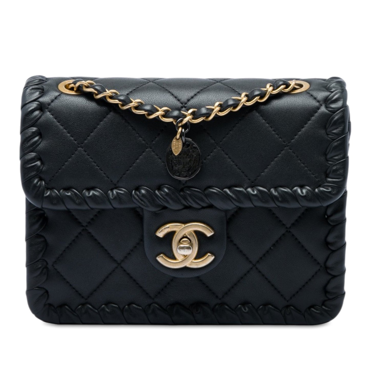 Chanel Mini CC Quilted Calfskin Braided My Own Frame Flap