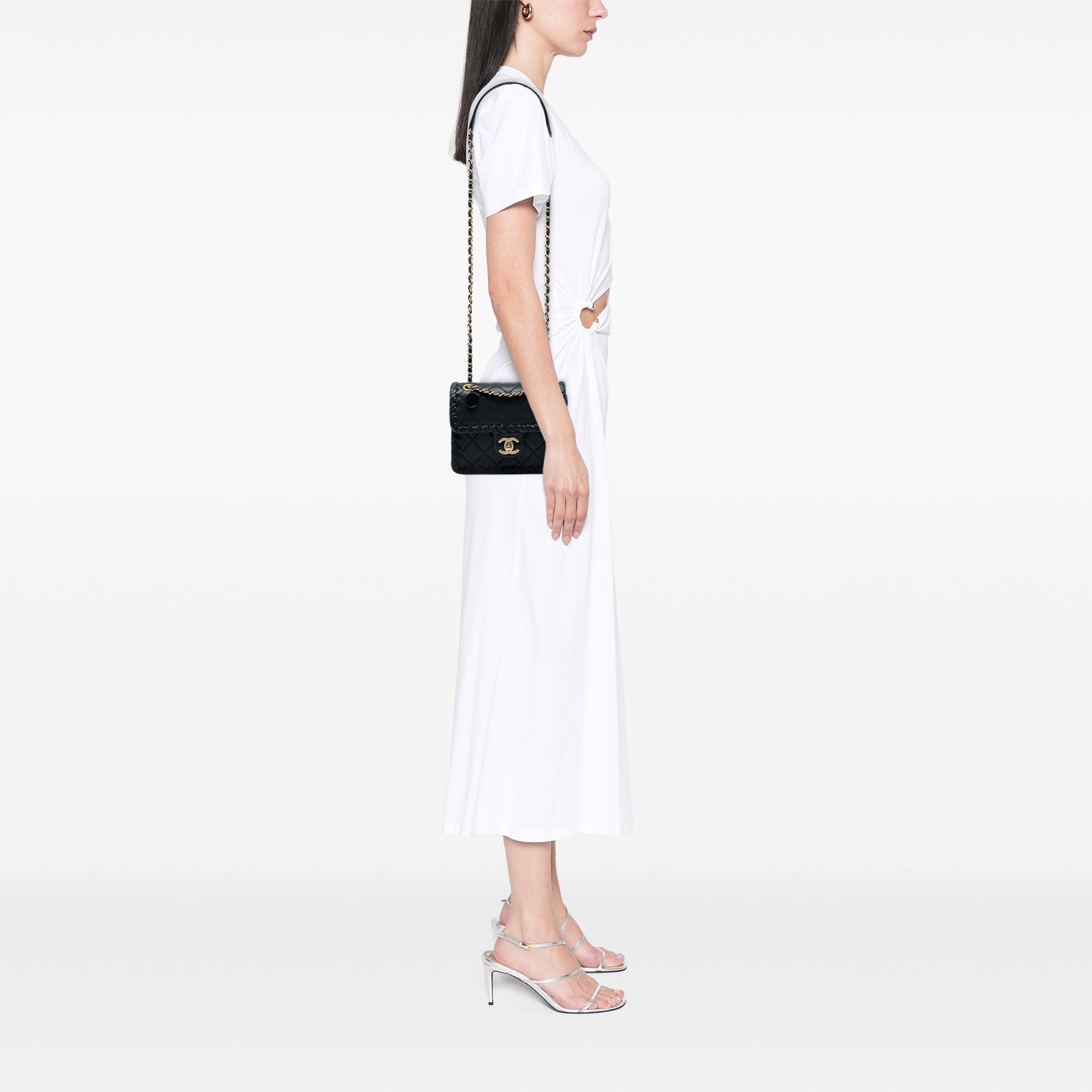 Chanel Mini CC Quilted Calfskin Braided My Own Frame Flap