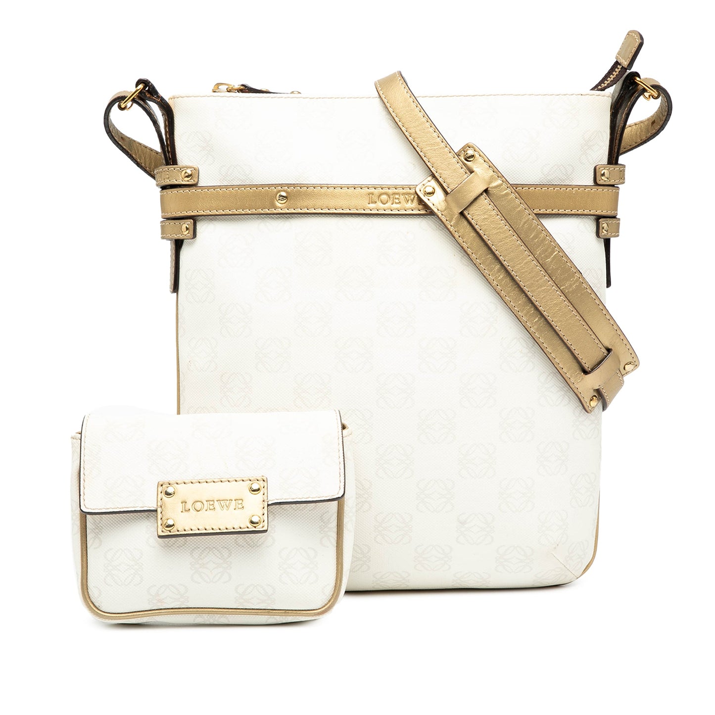 LOEWE Anagram Coated Canvas Crossbody