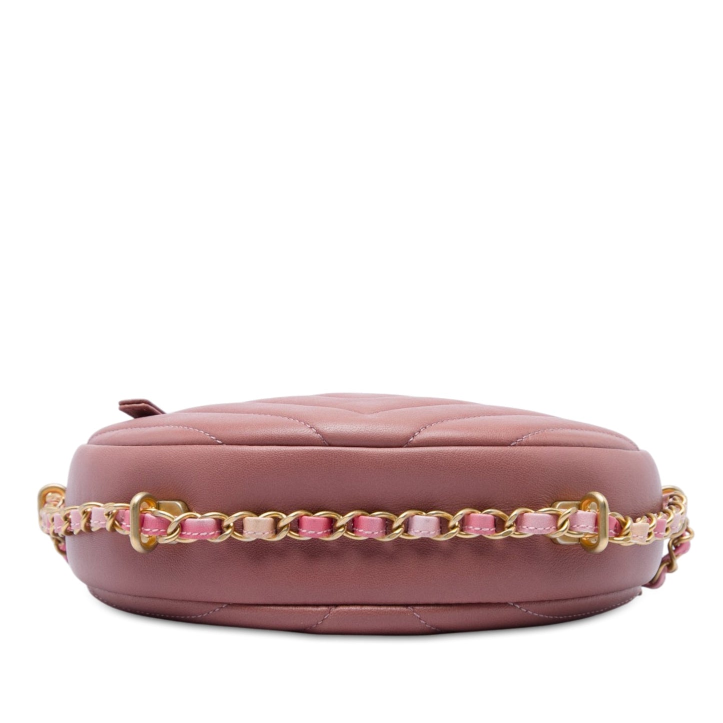 Chanel Chevron Lambskin Round As Earth Crossbody