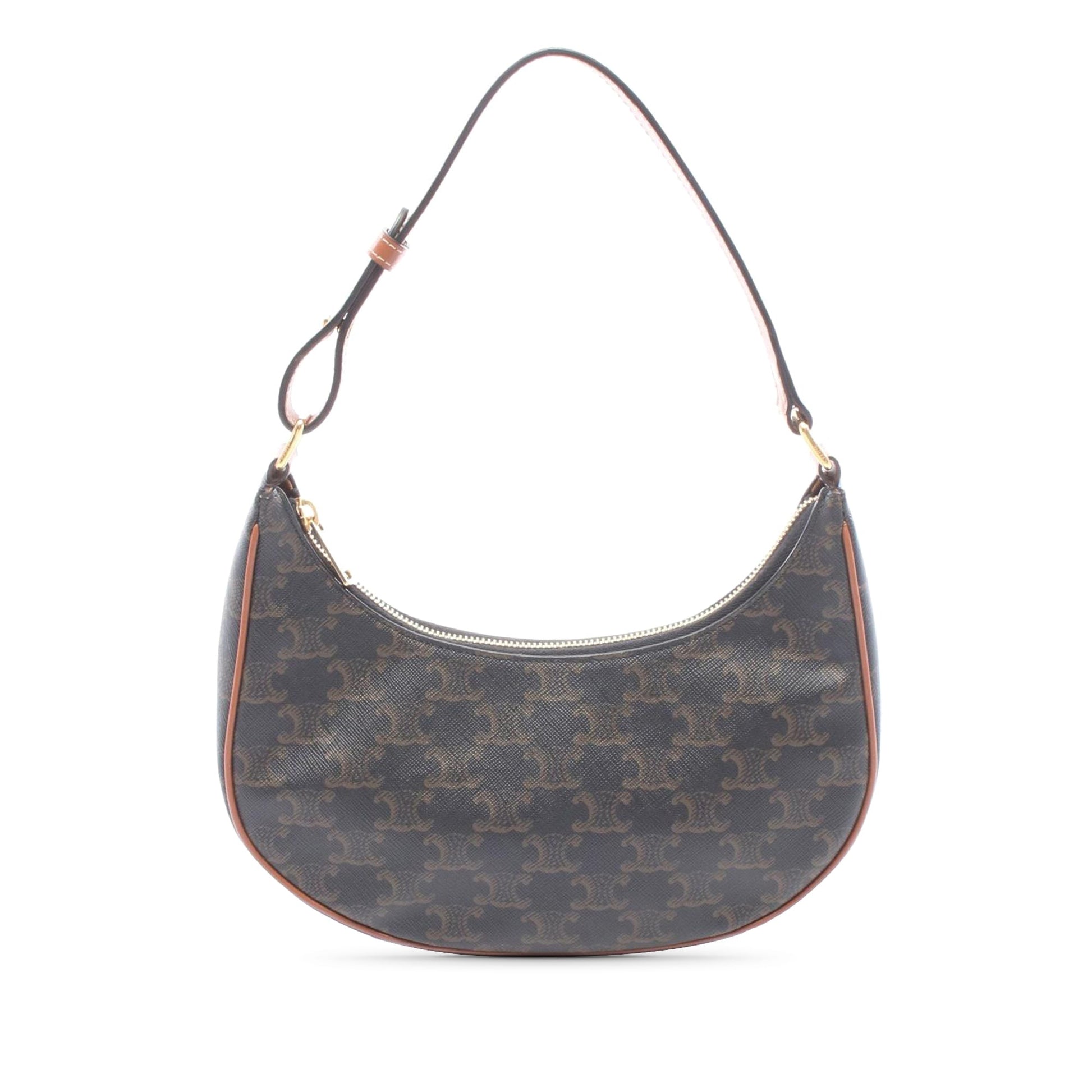 Celine Medium Triomphe Coated Canvas Ava Shoulder Bag