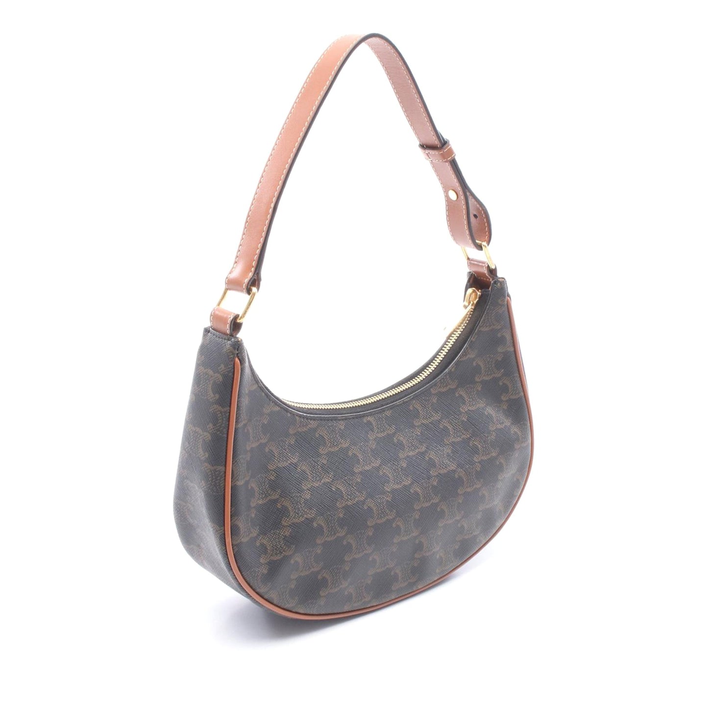 Celine Medium Triomphe Coated Canvas Ava Shoulder Bag