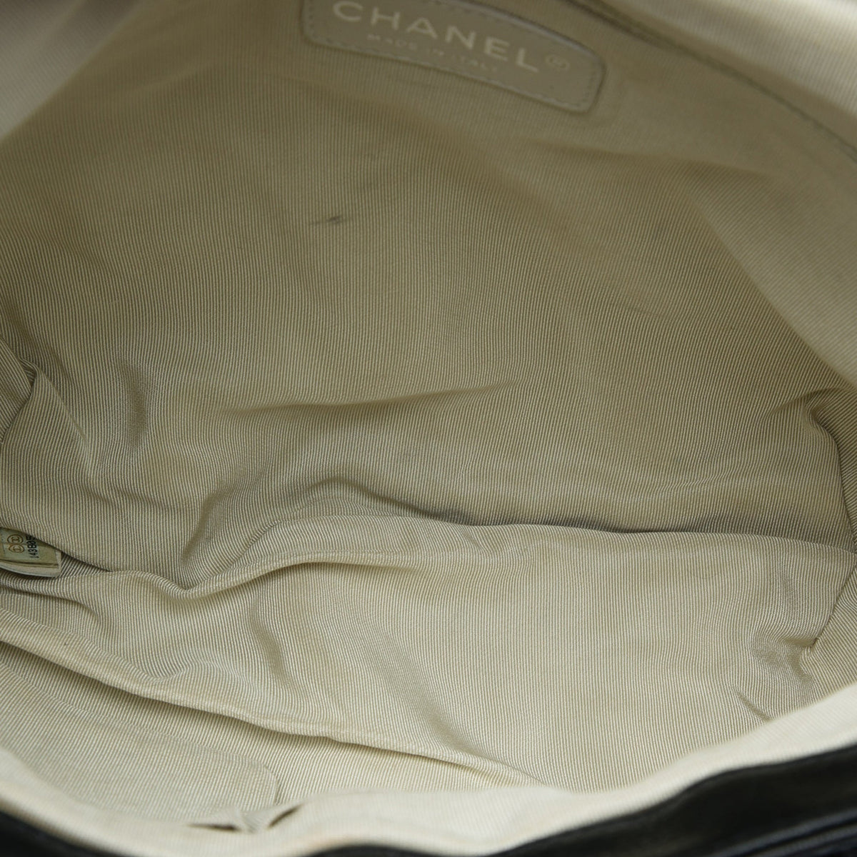 Chanel Large Quilted Washed Lambskin Chain Around Messenger Bag — Black