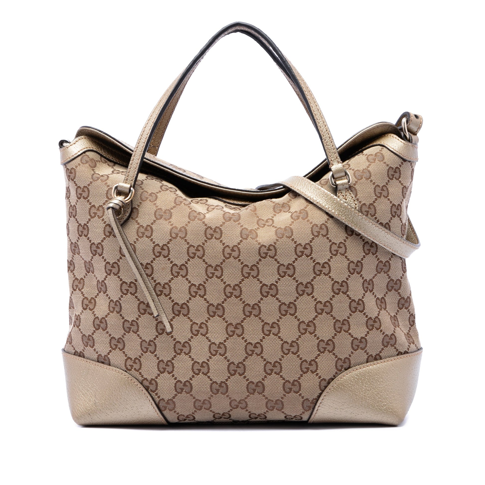 Gucci Medium GG Canvas Bree Fold Over Tote