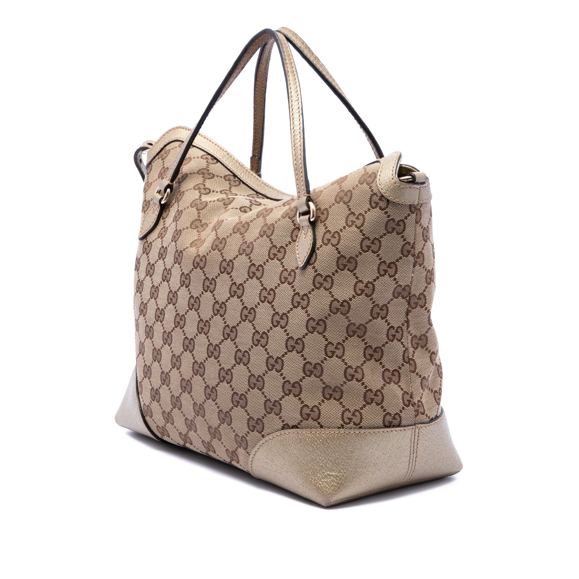 Gucci Medium GG Canvas Bree Fold Over Tote