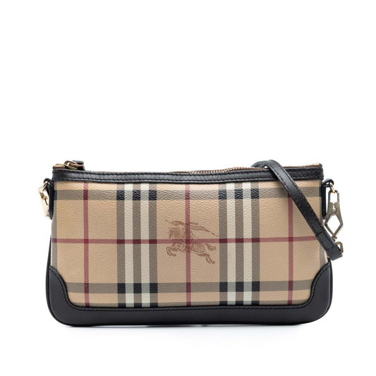 Burberry Haymarket Check Coated Canvas Peyton Crossbody