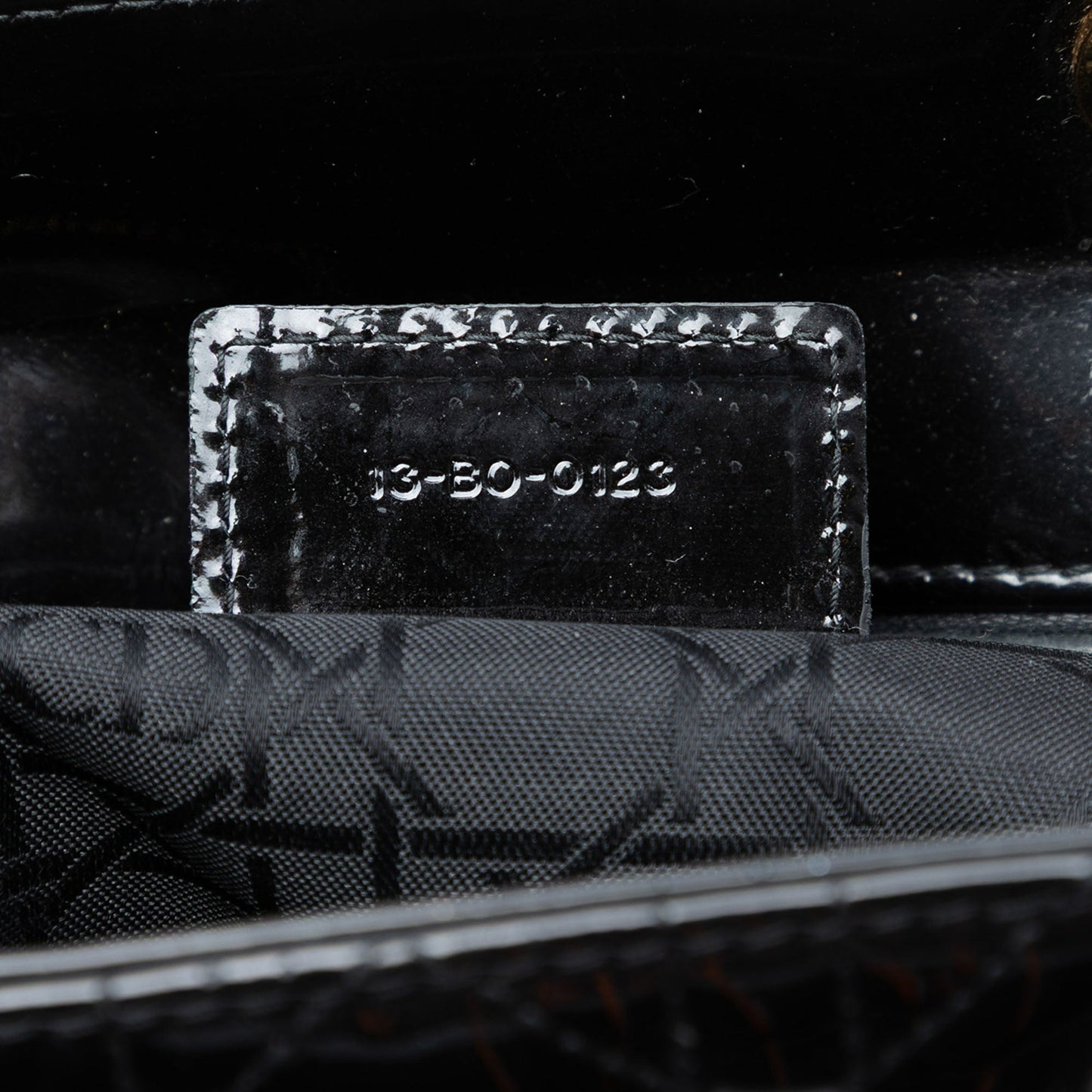 Dior Large Patent Cannage Lady Dior
