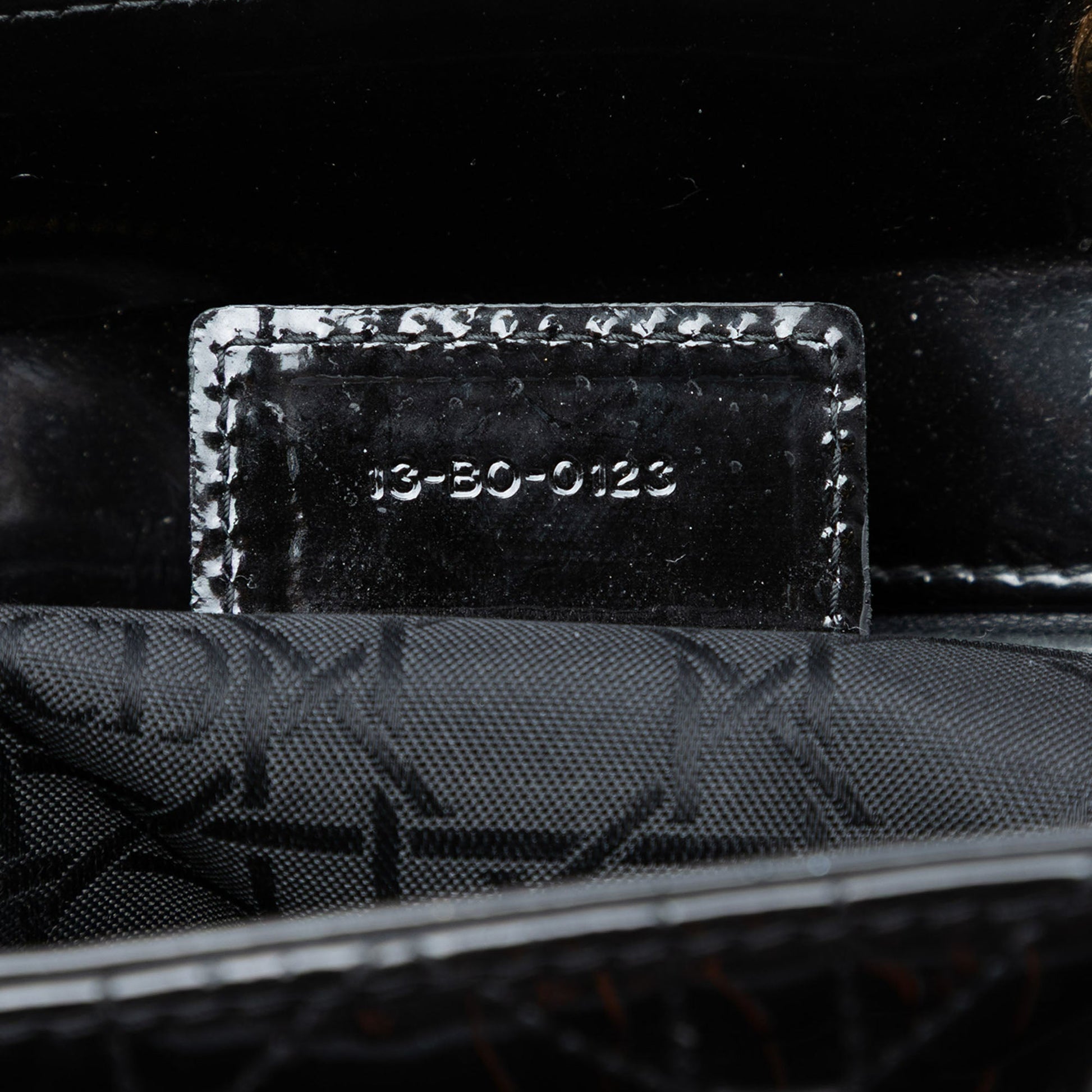 Dior Large Patent Cannage Lady Dior