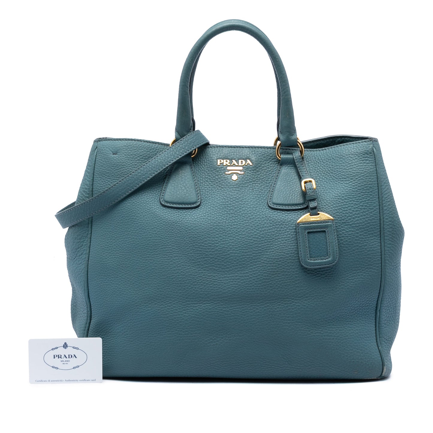 Prada Vitello Daino Open Convertible Tote