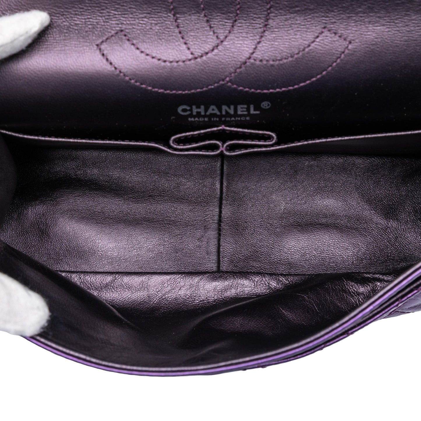 Quilted Metallic Calfskin Reissue 2.55 Double Flap 226
