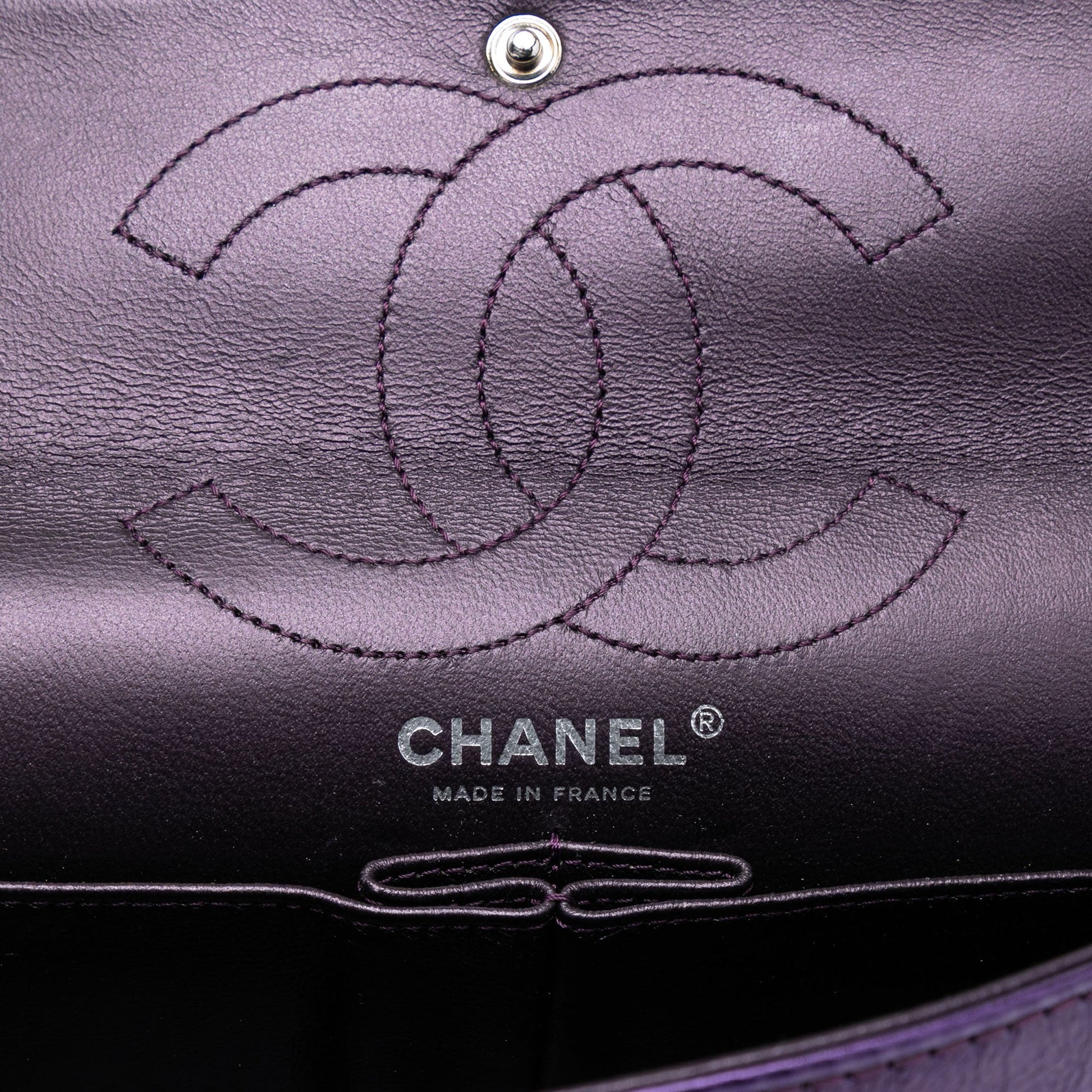 Quilted Metallic Calfskin Reissue 2.55 Double Flap 226