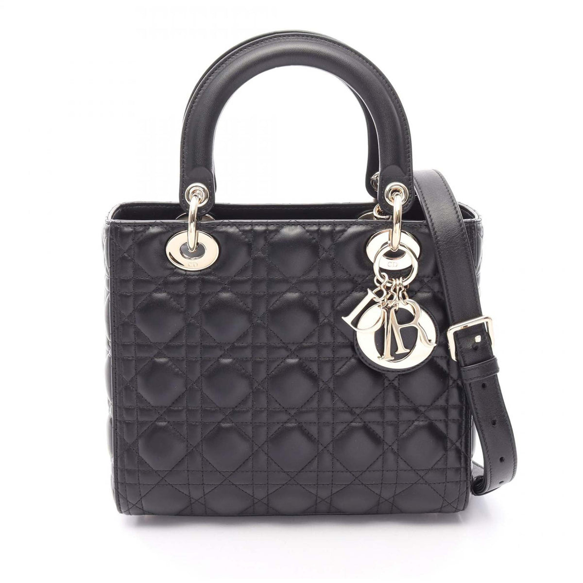 Dior Medium Lambskin Cannage Lady Dior
