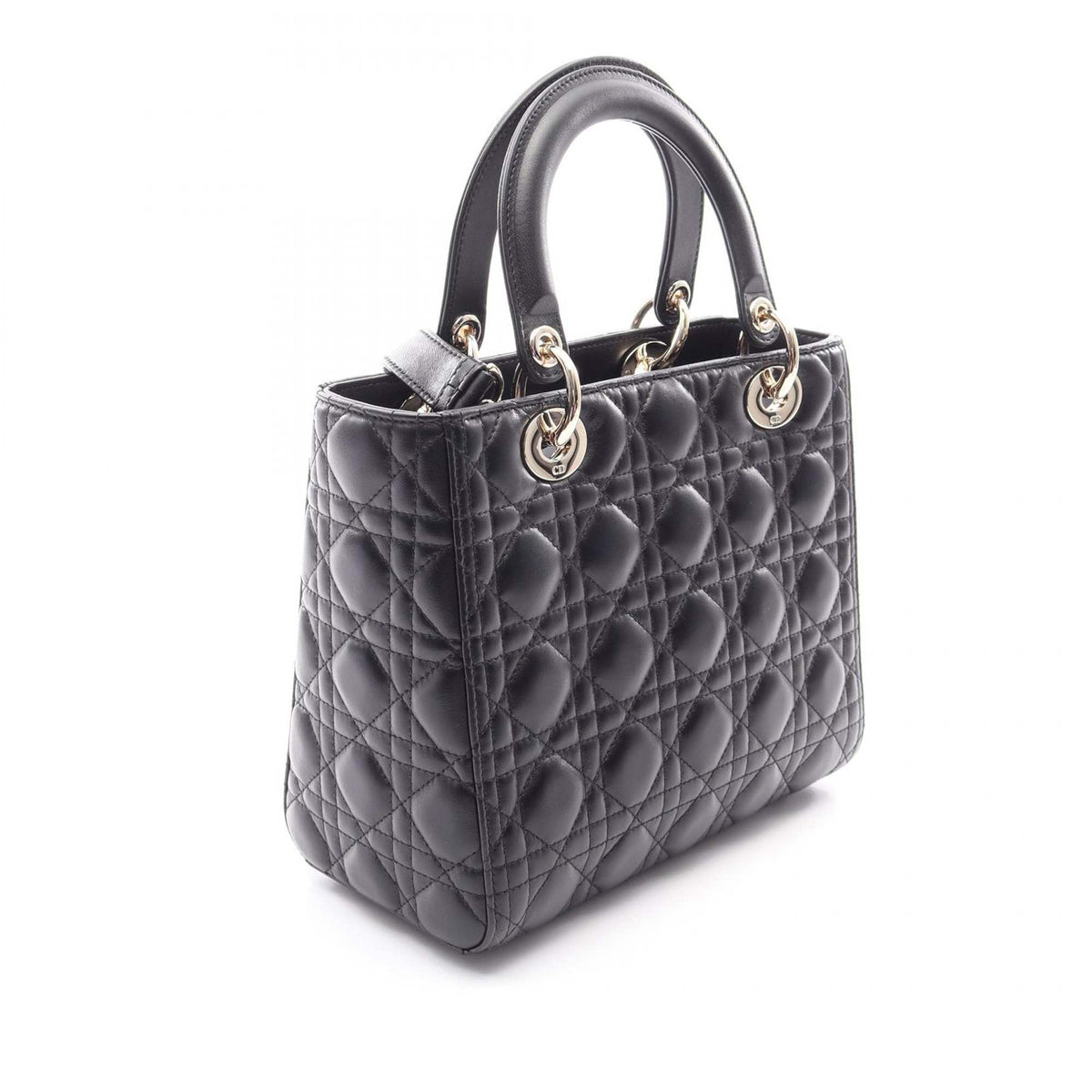 Dior Medium Lambskin Cannage Lady Dior