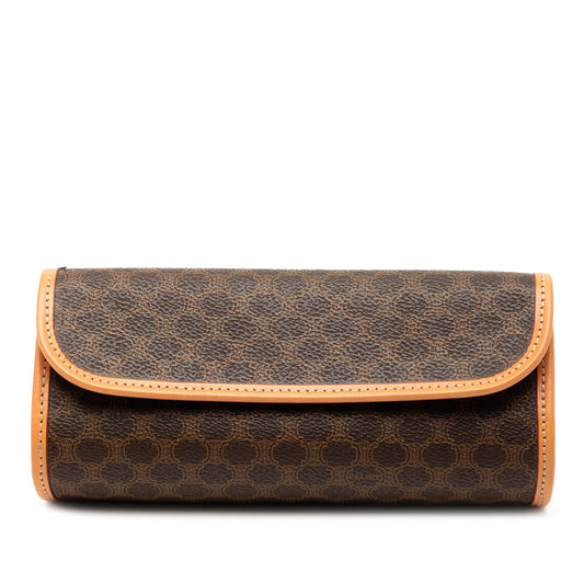 Celine Macadam Coated Canvas Clutch