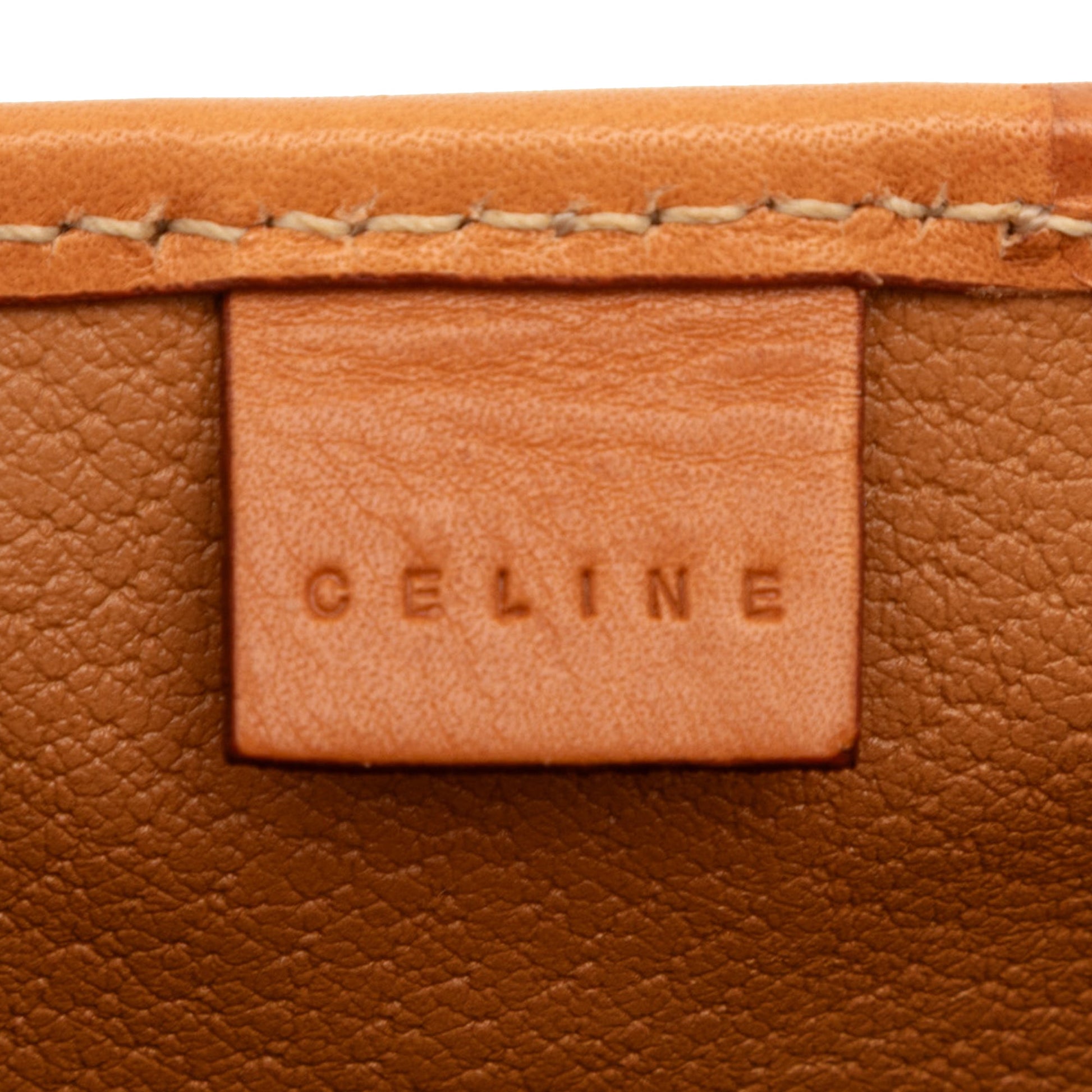 Celine Macadam Coated Canvas Clutch