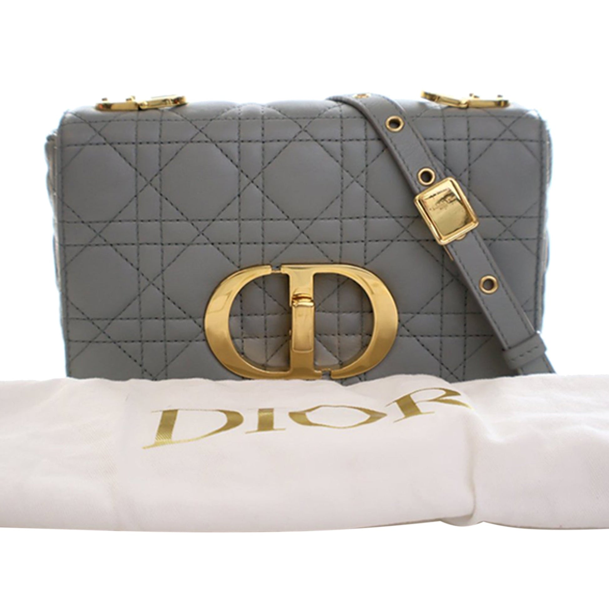 Dior Small Calfskin Cannage Caro Crossbody