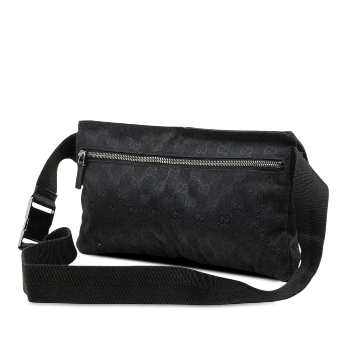 Gucci GG Canvas Double Pocket Belt Bag