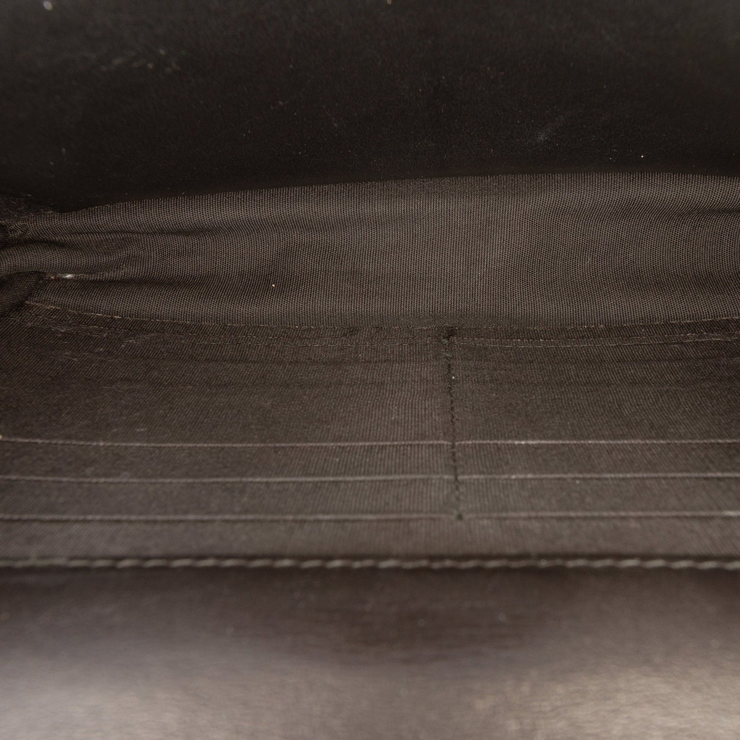 Chanel CC Quilted Crinkled Patent Wallet On Chain