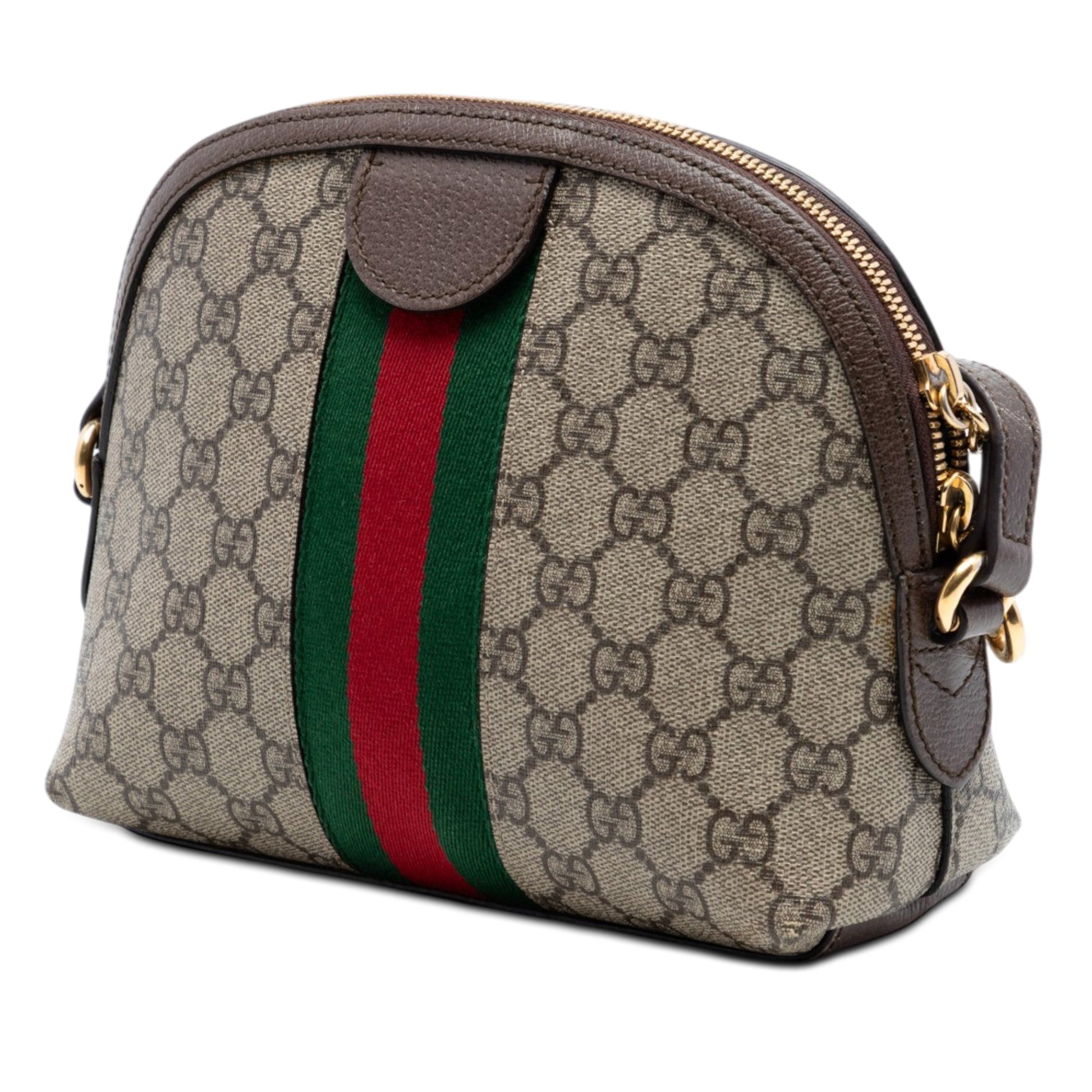 Gucci Small GG Supreme Web Ophidia Dome Crossbody